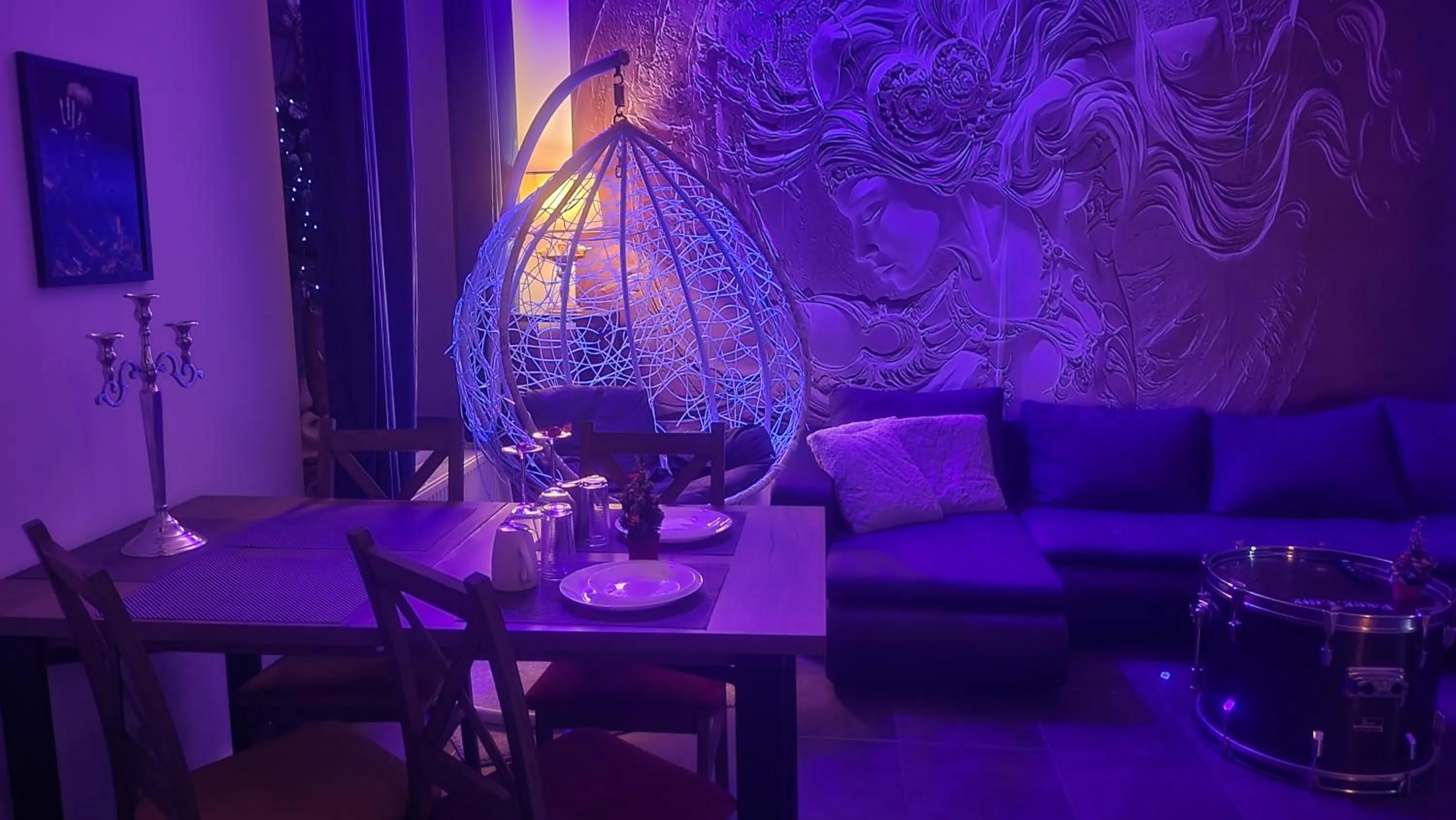 Seating area in Apartamenty PRETTY WOMAN meldunek samodzielny 24h - noclegi Bytom Chorzów Katowice