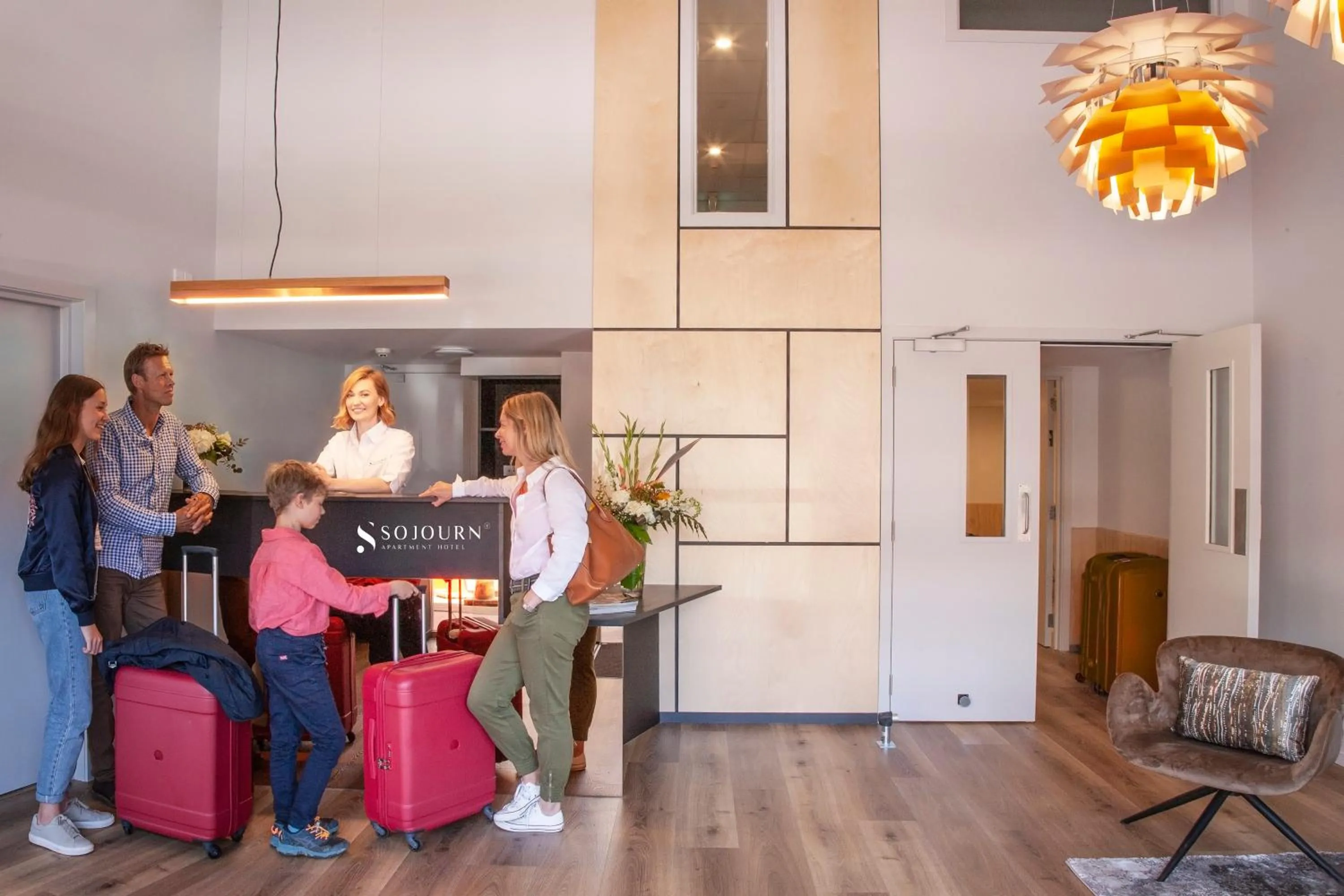 Lobby or reception in Sojourn Apartment Hotel - Riddiford