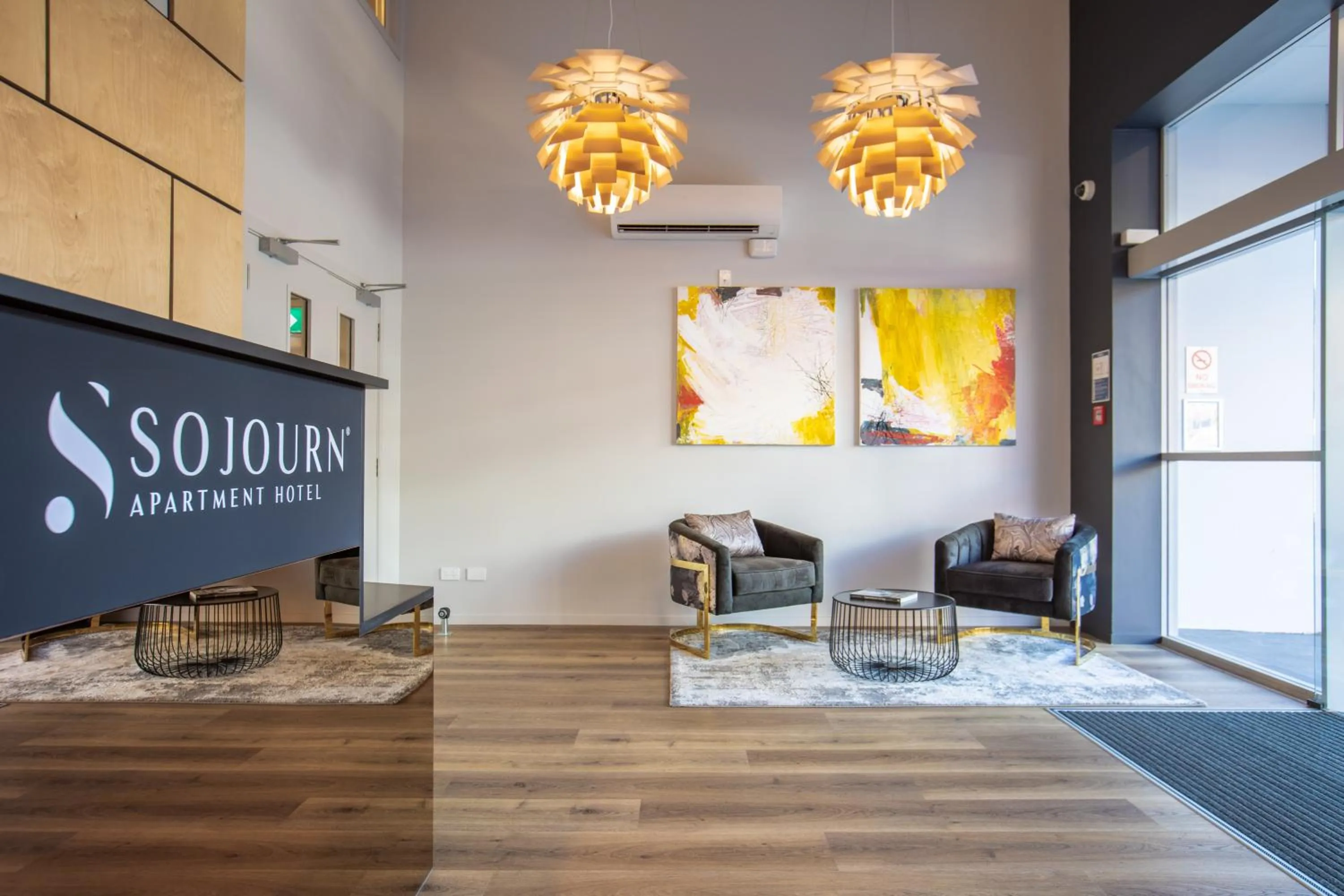 Lobby or reception in Sojourn Apartment Hotel - Riddiford