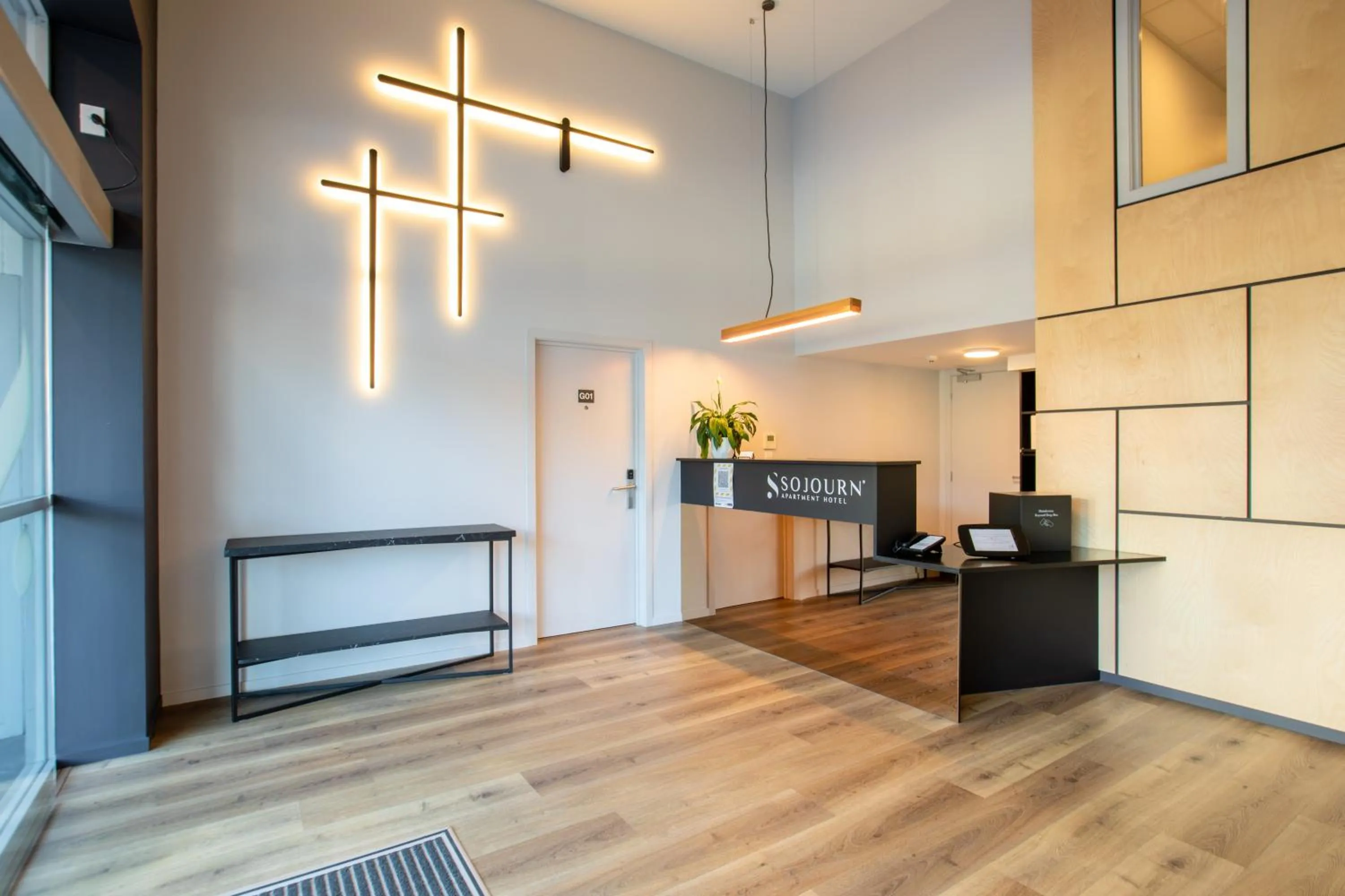 Lobby or reception in Sojourn Apartment Hotel - Riddiford