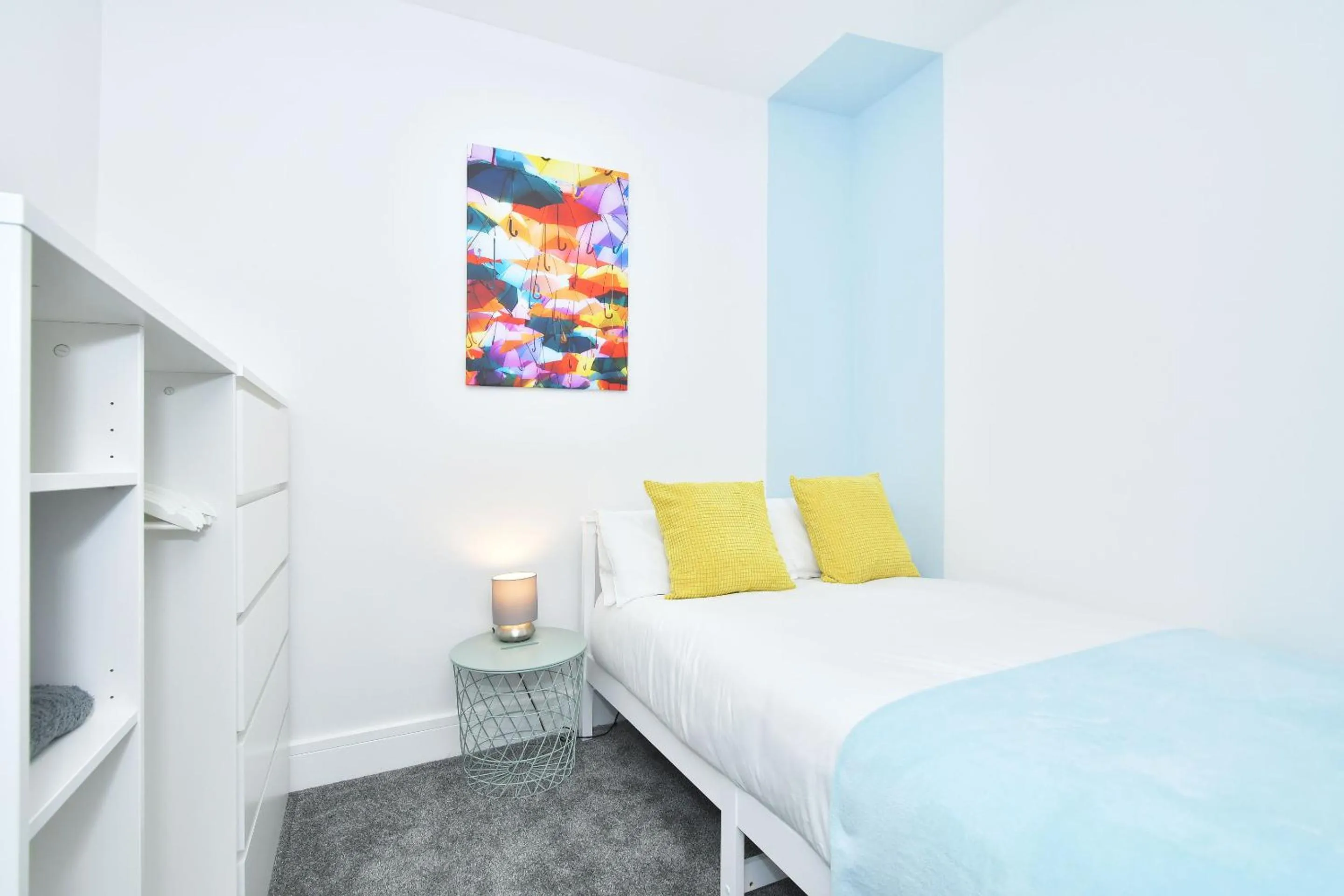 Bedroom, Bed in Townhouse @ 42 Minshull New Road Crewe