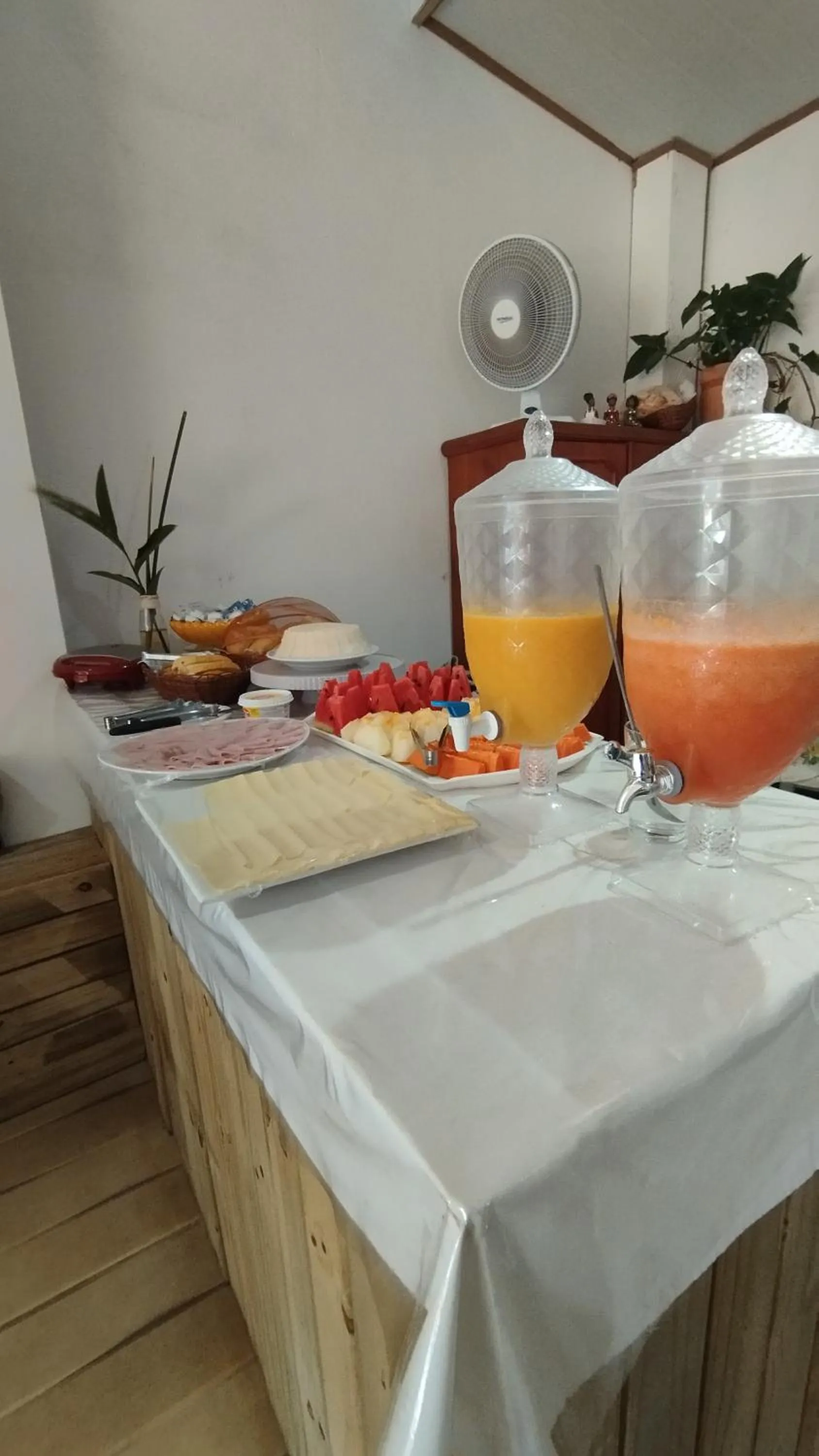 Food and drinks in Pousada Ponta da Baleia