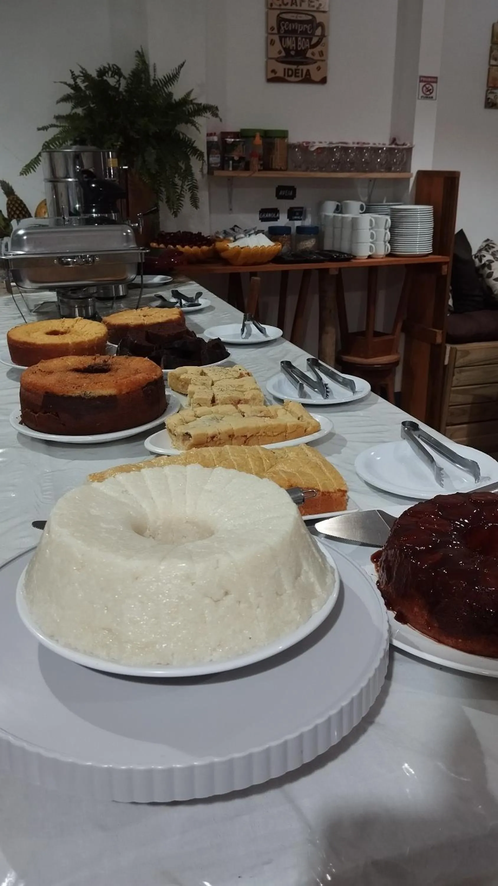 Food and drinks in Pousada Ponta da Baleia