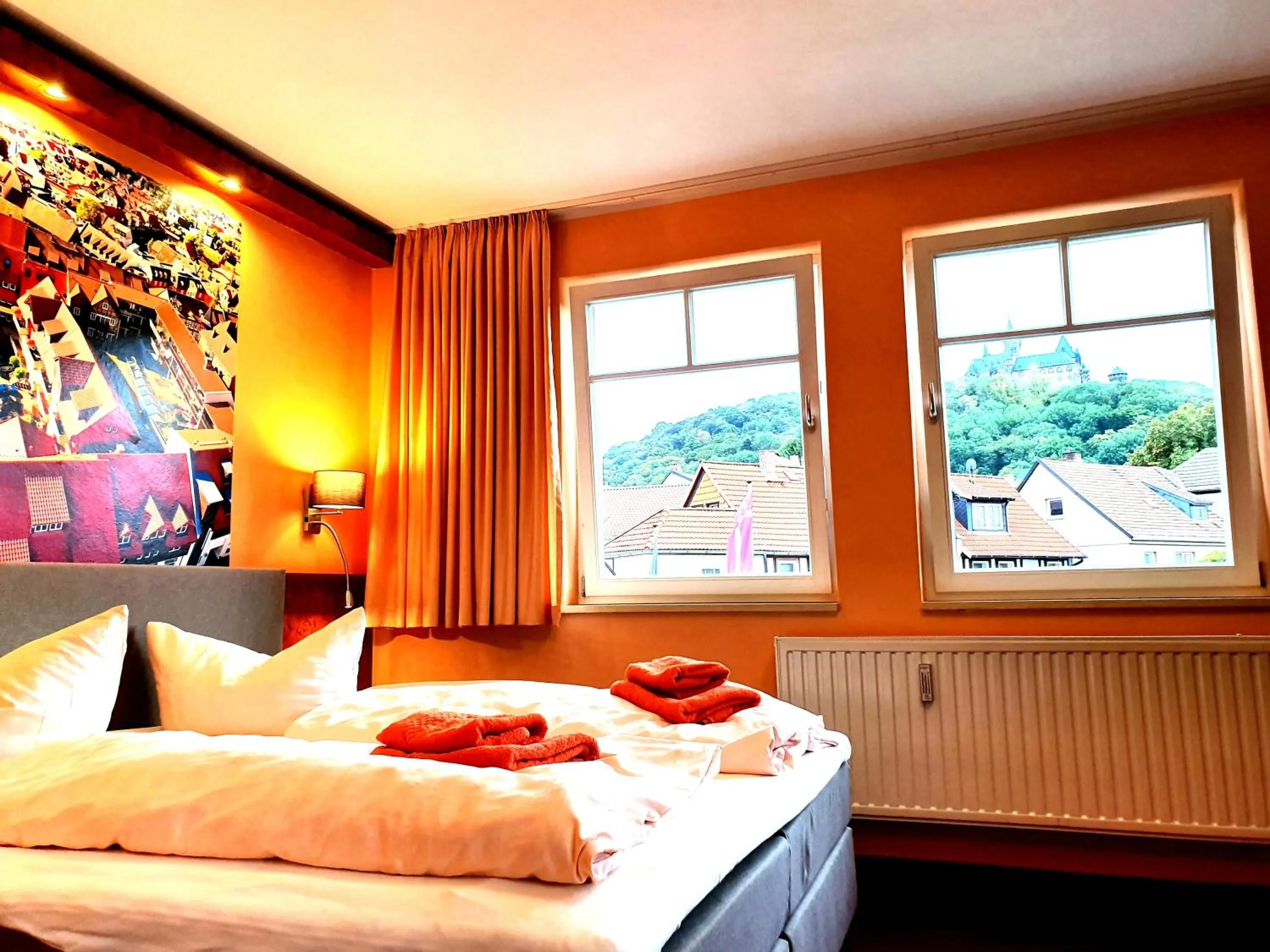 Photo of the whole room, Bed in Apart Hotel Wernigerode