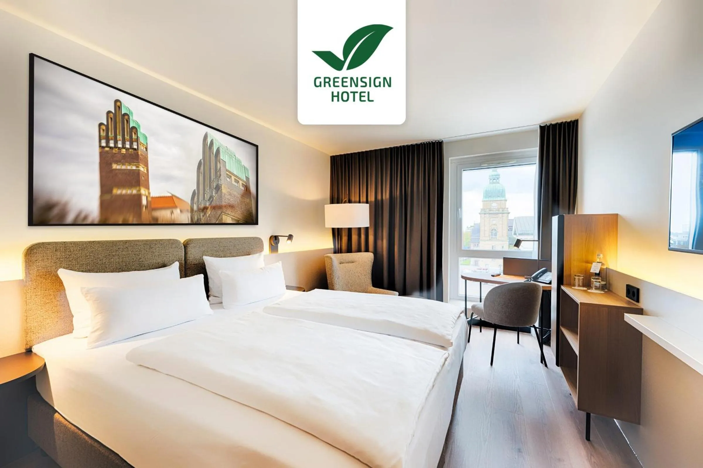 Photo of the whole room, Bed in Welcome Hotel Darmstadt City Center