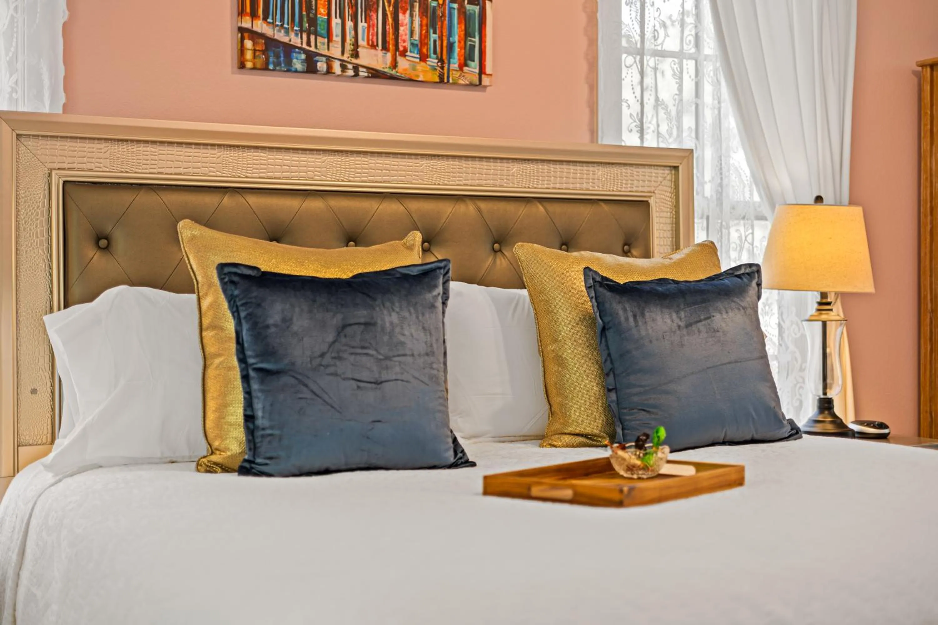 Bed in The Steamboat Inn