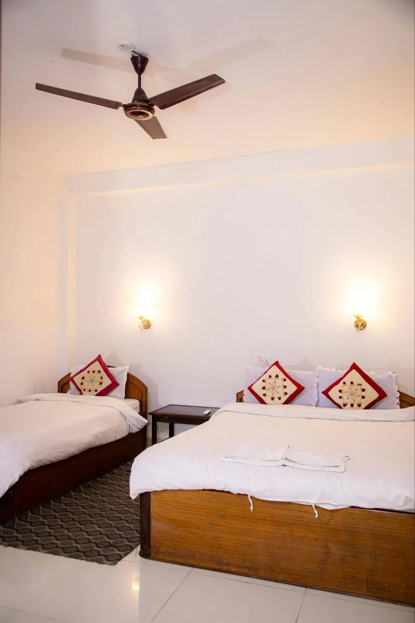 Bed in Hotel Misty Nepal