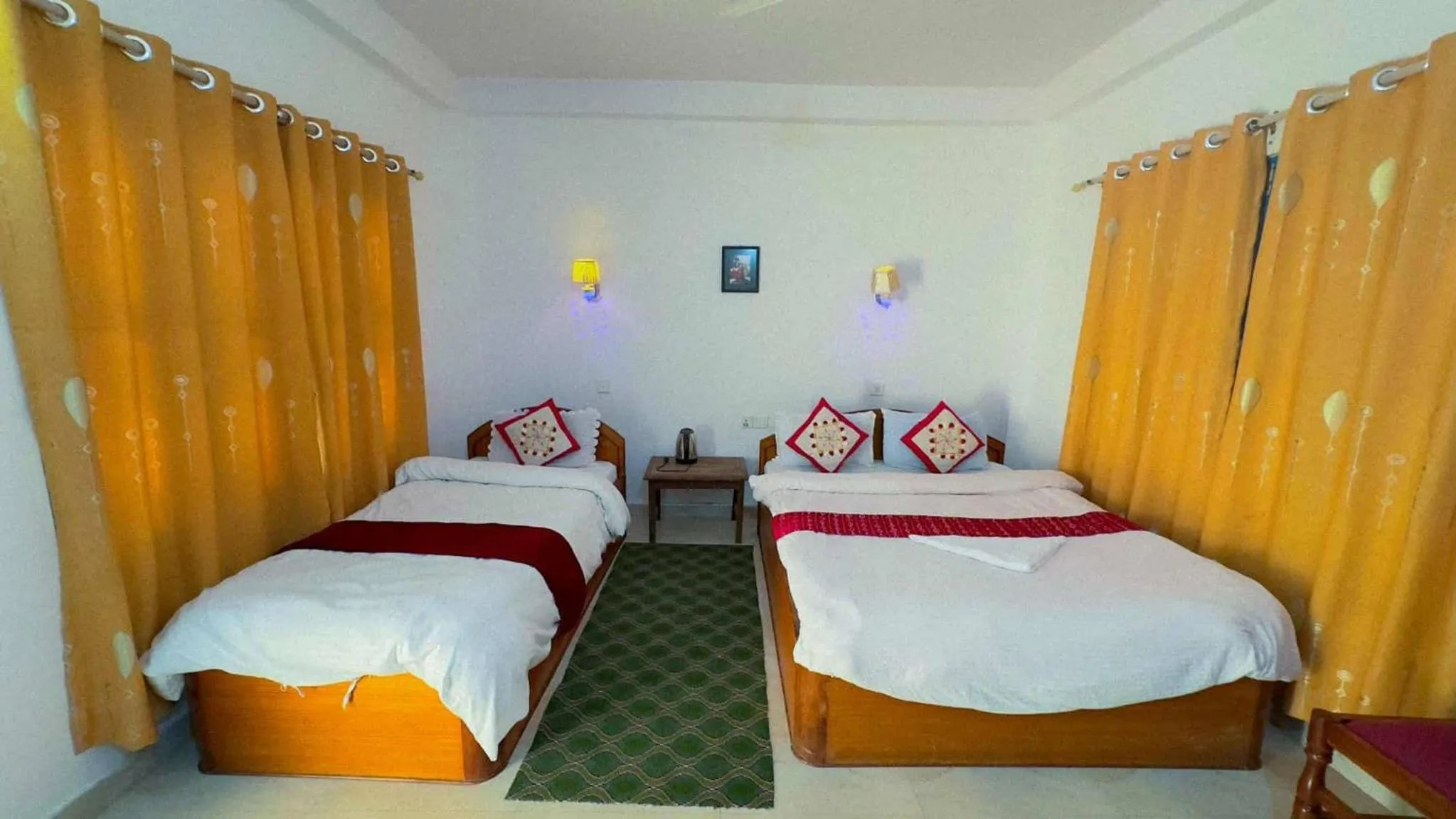 Bed in Hotel Misty Nepal