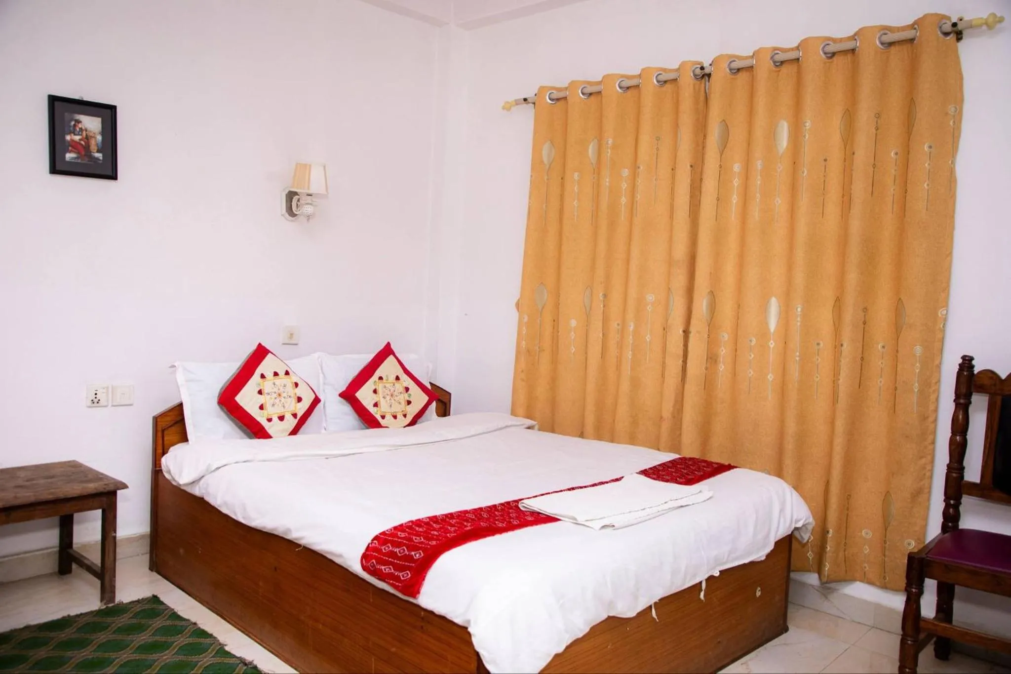 Bed in Hotel Misty Nepal