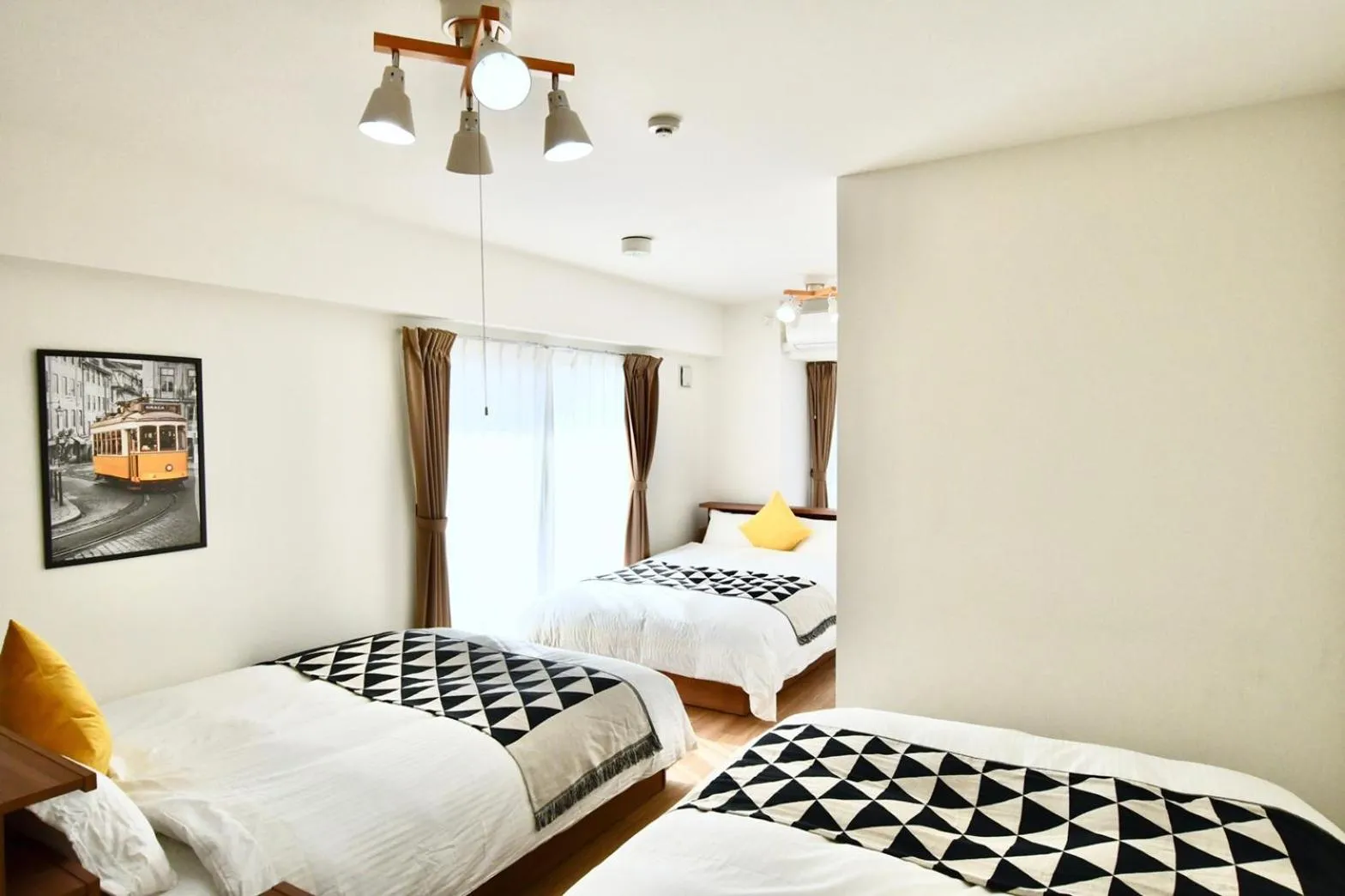 Bed in Riverside Inn Hakata