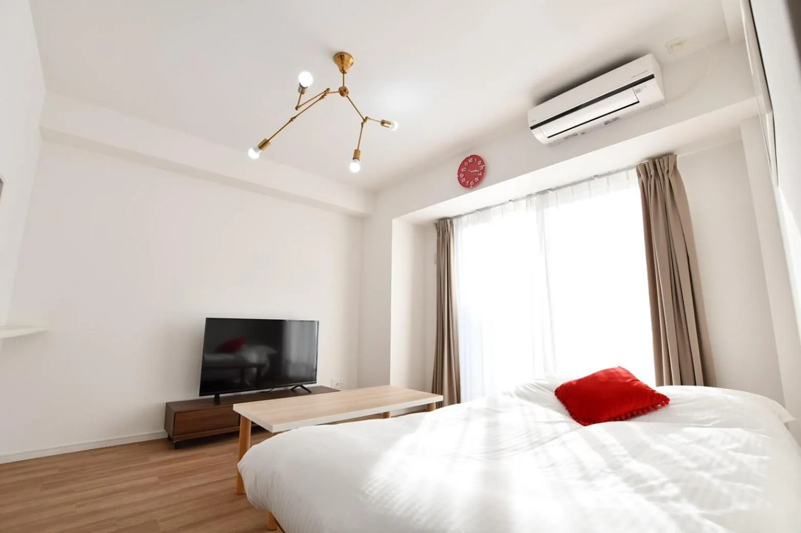 Bed in Riverside Inn Hakata