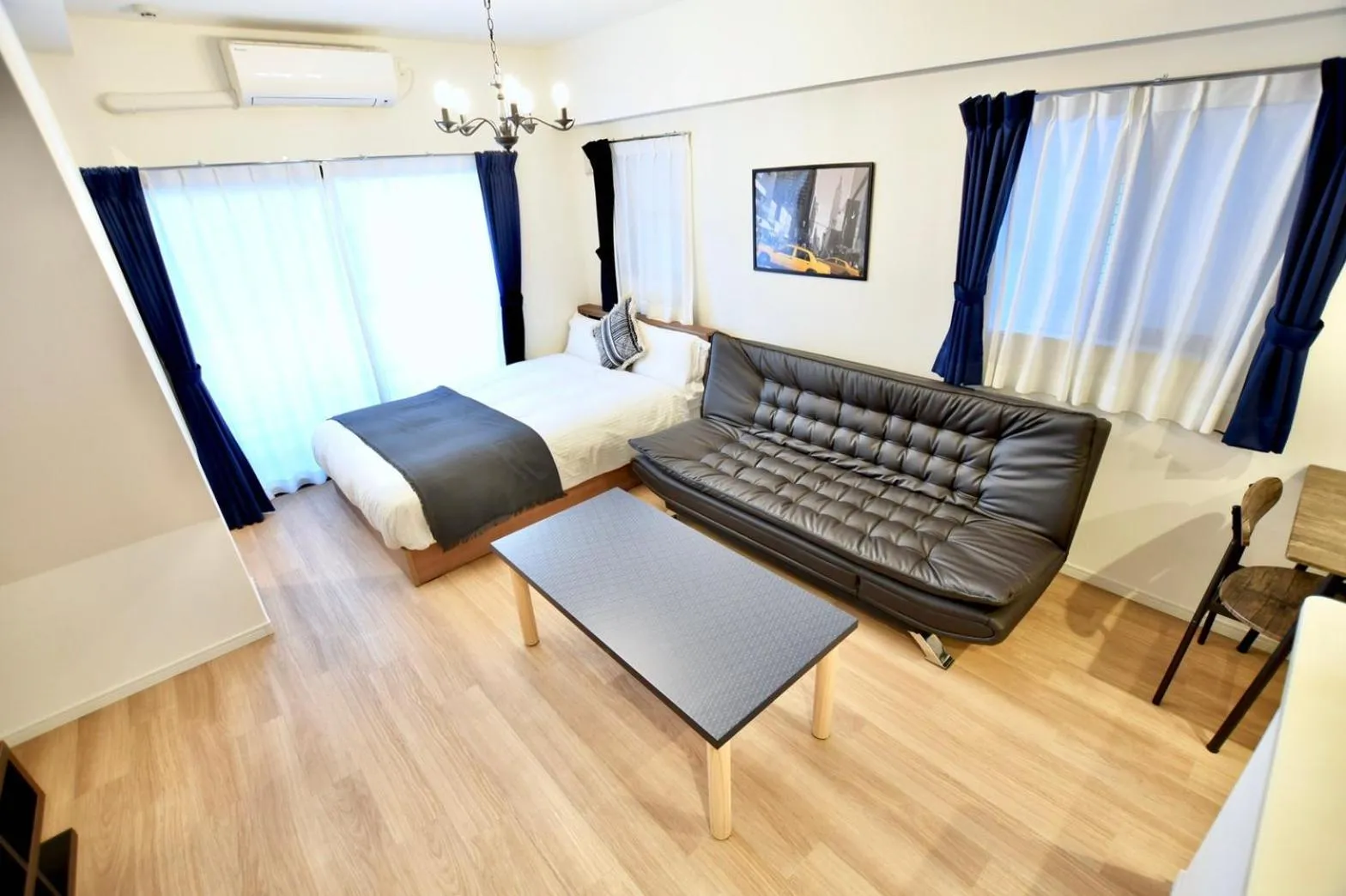 Bed in Riverside Inn Hakata