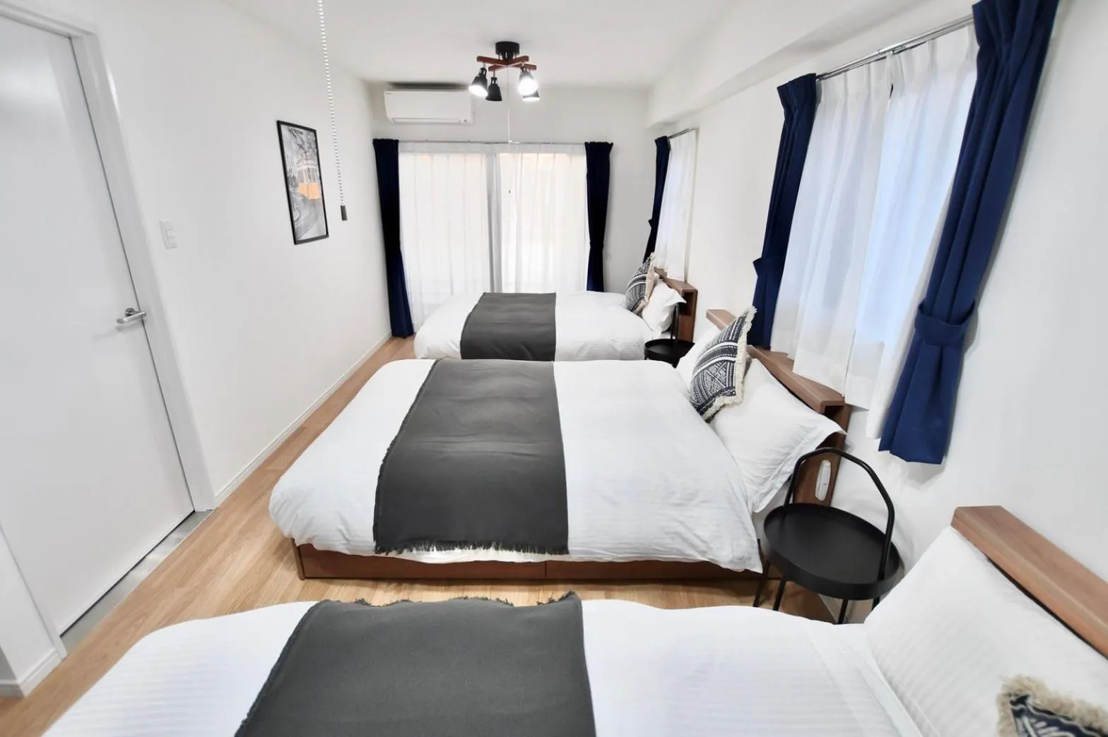 Bed in Riverside Inn Hakata