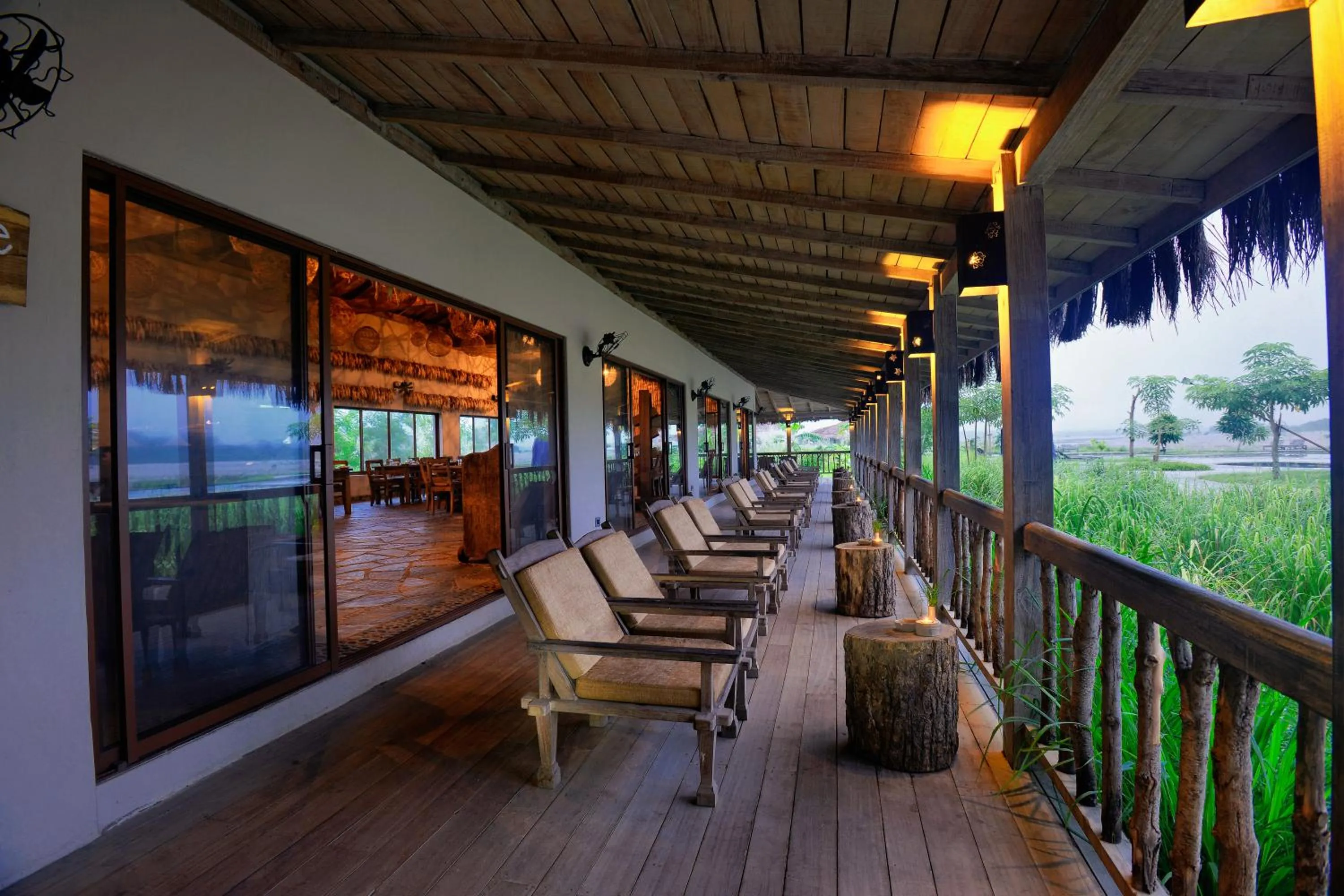 Balcony/Terrace in Barahi Jungle Lodge