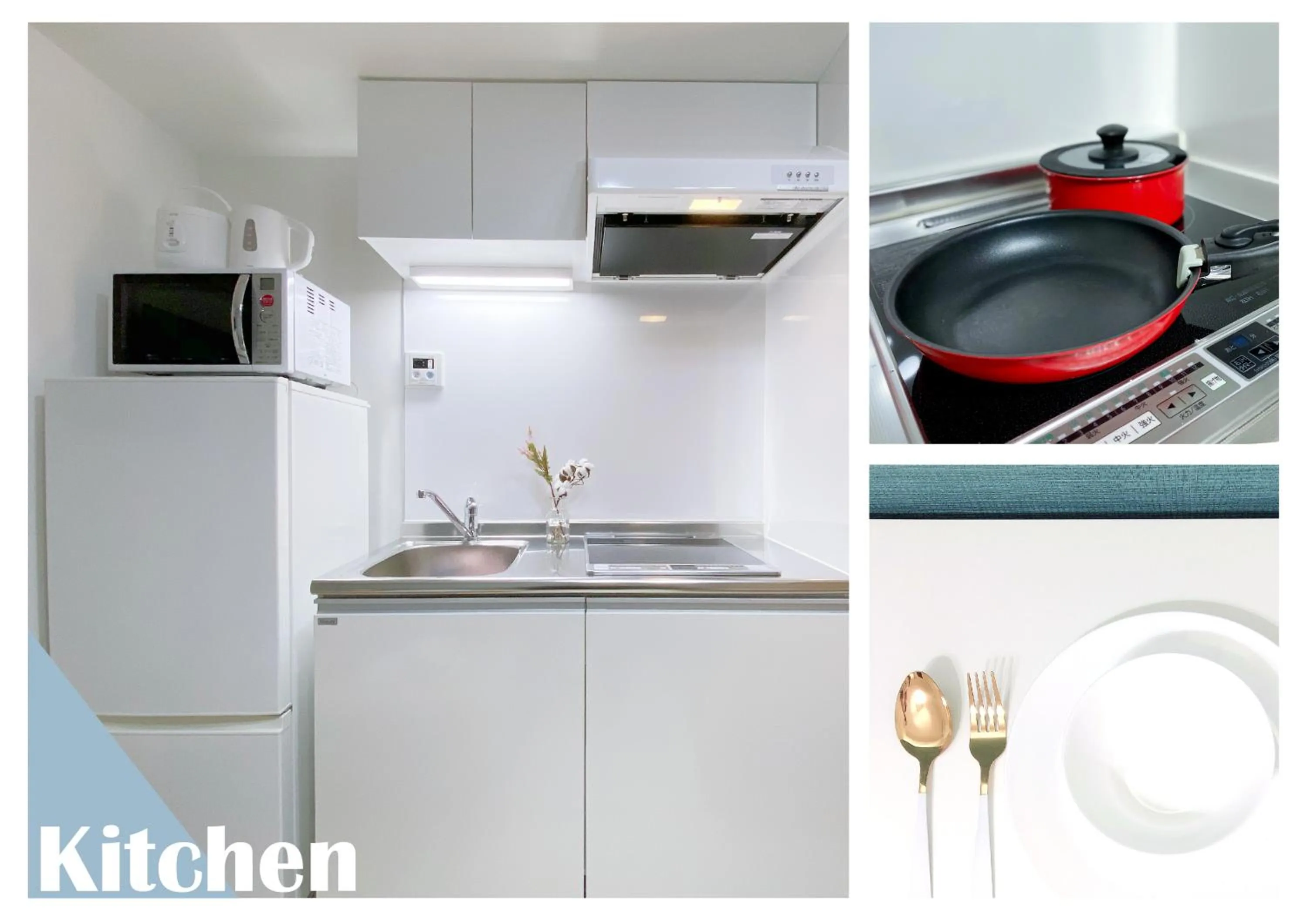 kitchen in nestay apartment tokyo ginza