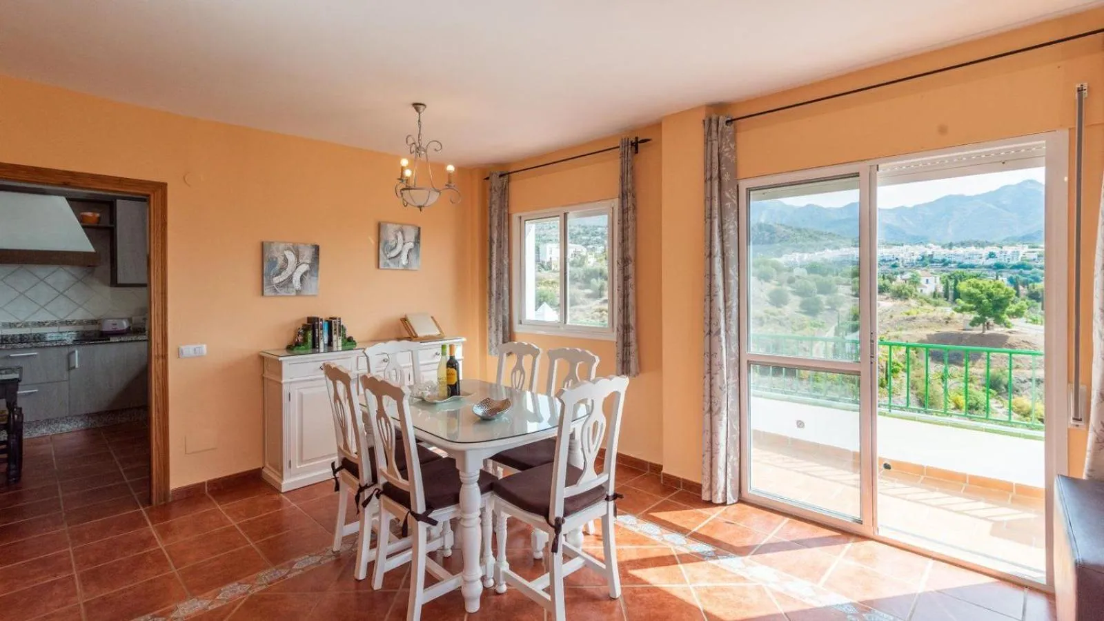 Dining area in Cortijo Albaricoque Frigiliana by Ruralidays