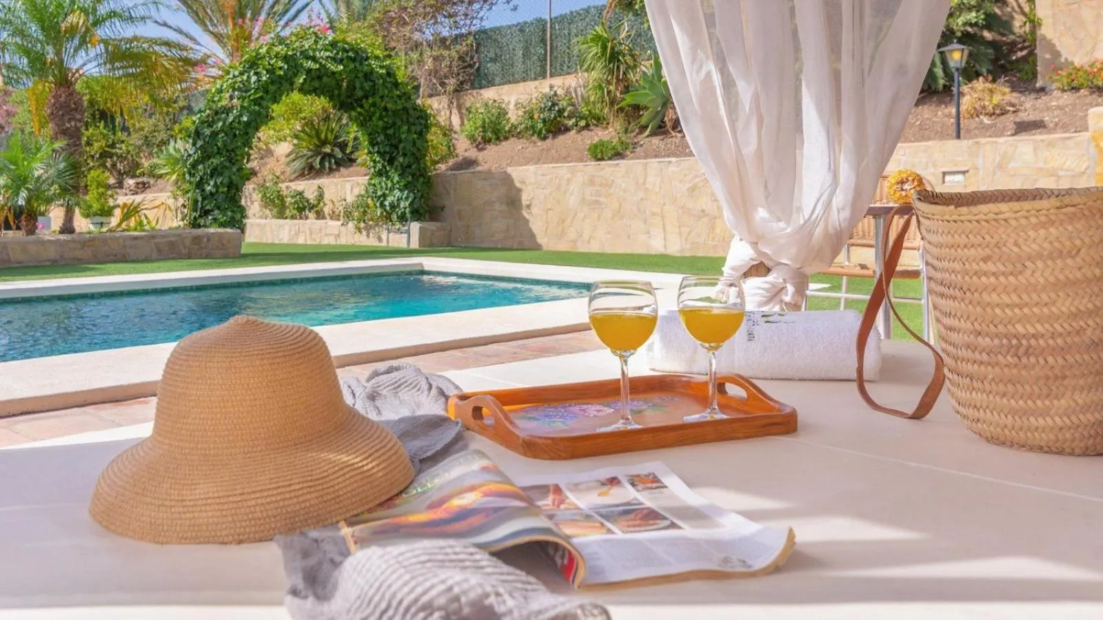 Swimming pool in Cortijo Albaricoque Frigiliana by Ruralidays