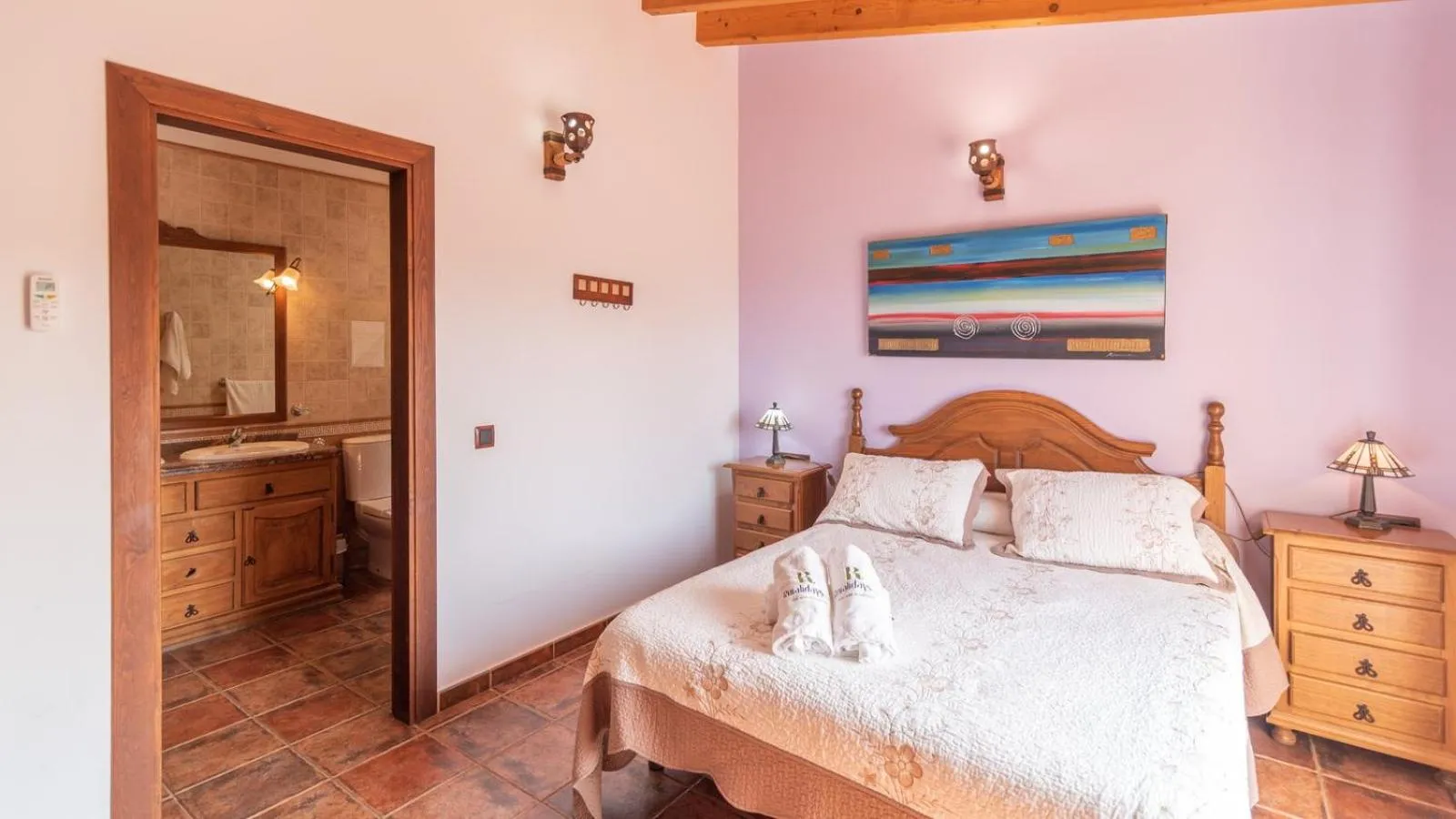 Bedroom, Bed in Villa Paraiso Andaluz Sedella by Ruralidays