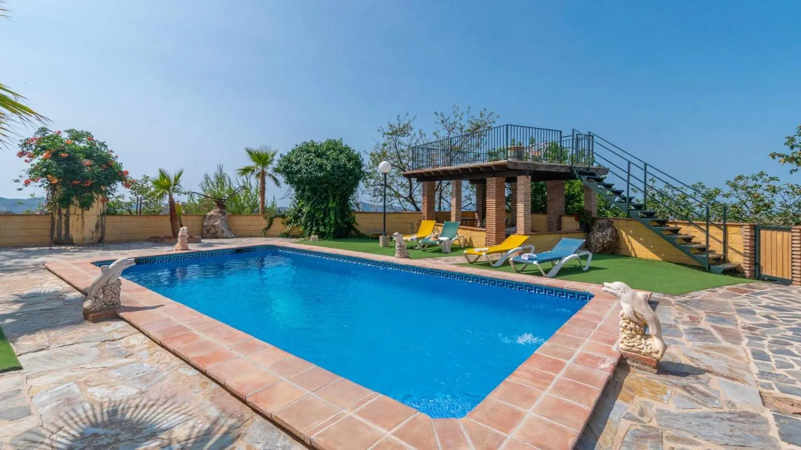 Swimming pool in Villa Paraiso Andaluz Sedella by Ruralidays