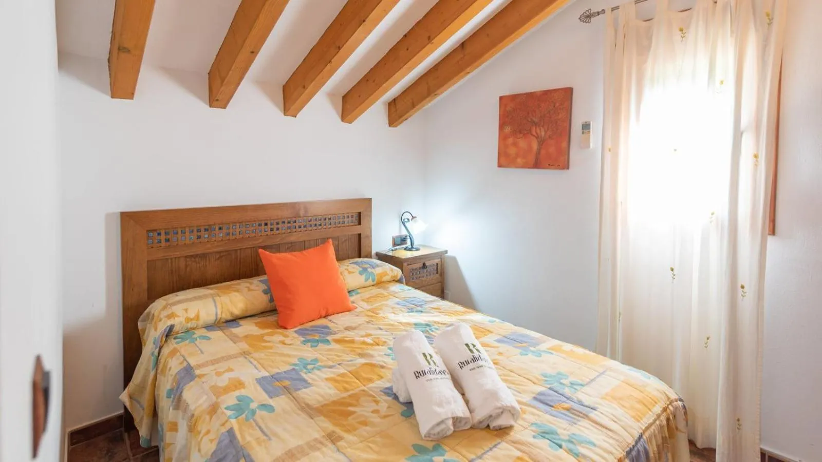 Bedroom, Bed in Villa Paraiso Andaluz Sedella by Ruralidays