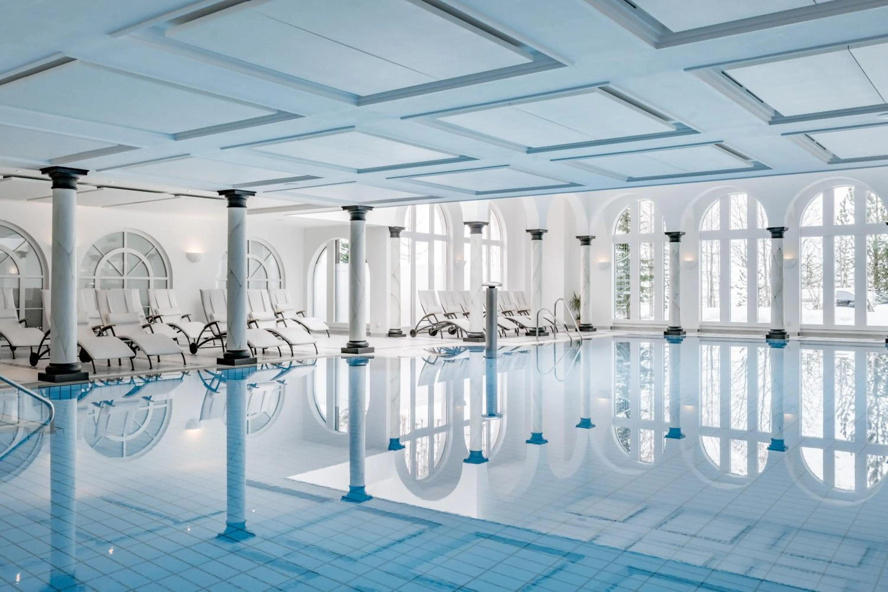 Swimming pool in Chalet Silvretta Hotel & Spa
