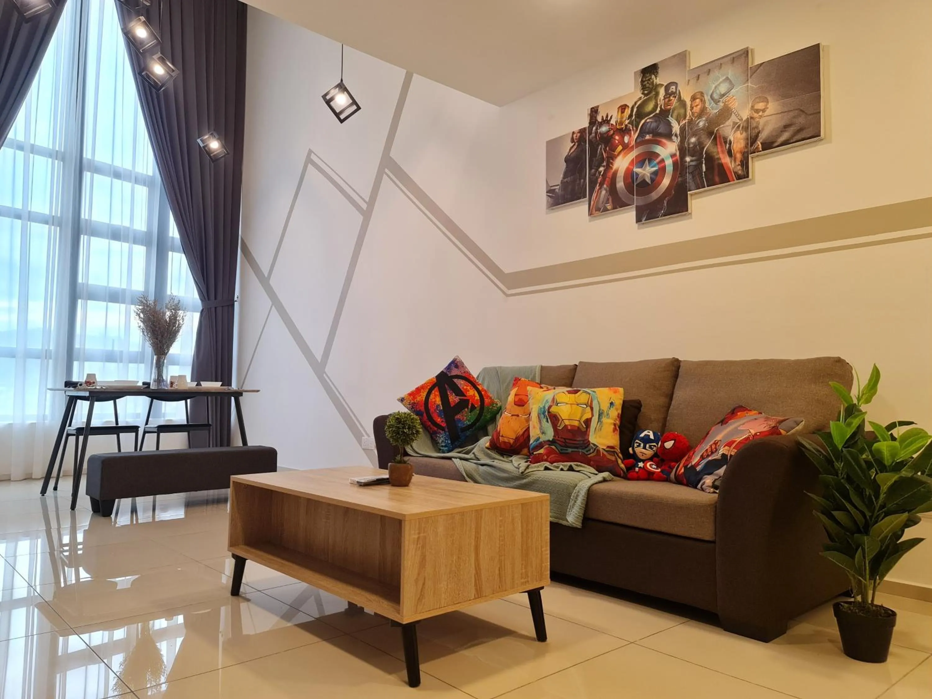 Living room in Eko Cheras Residences by De Space