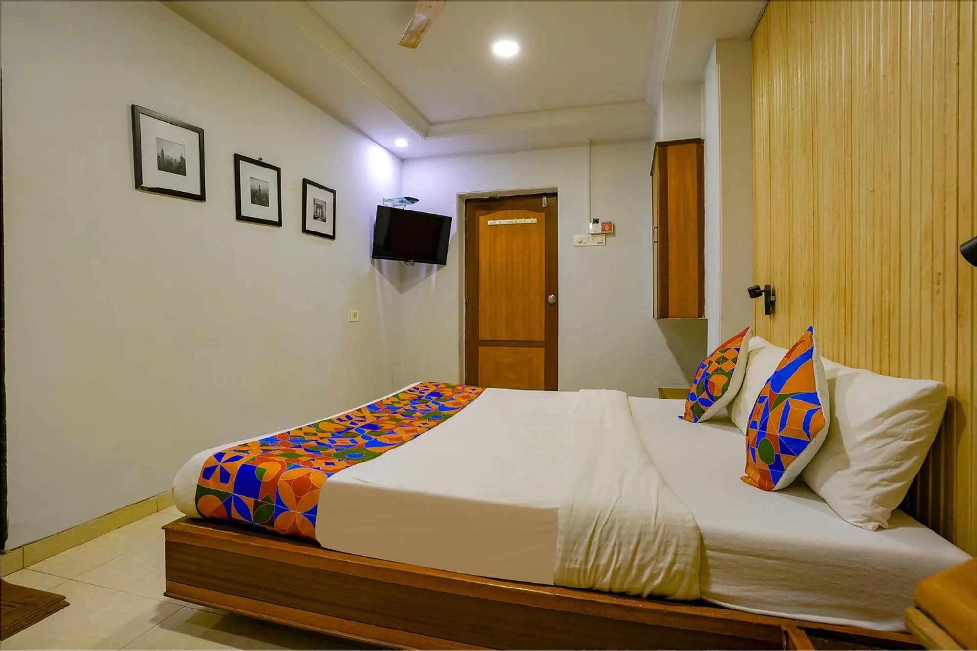 Bed in Via Manas Residency