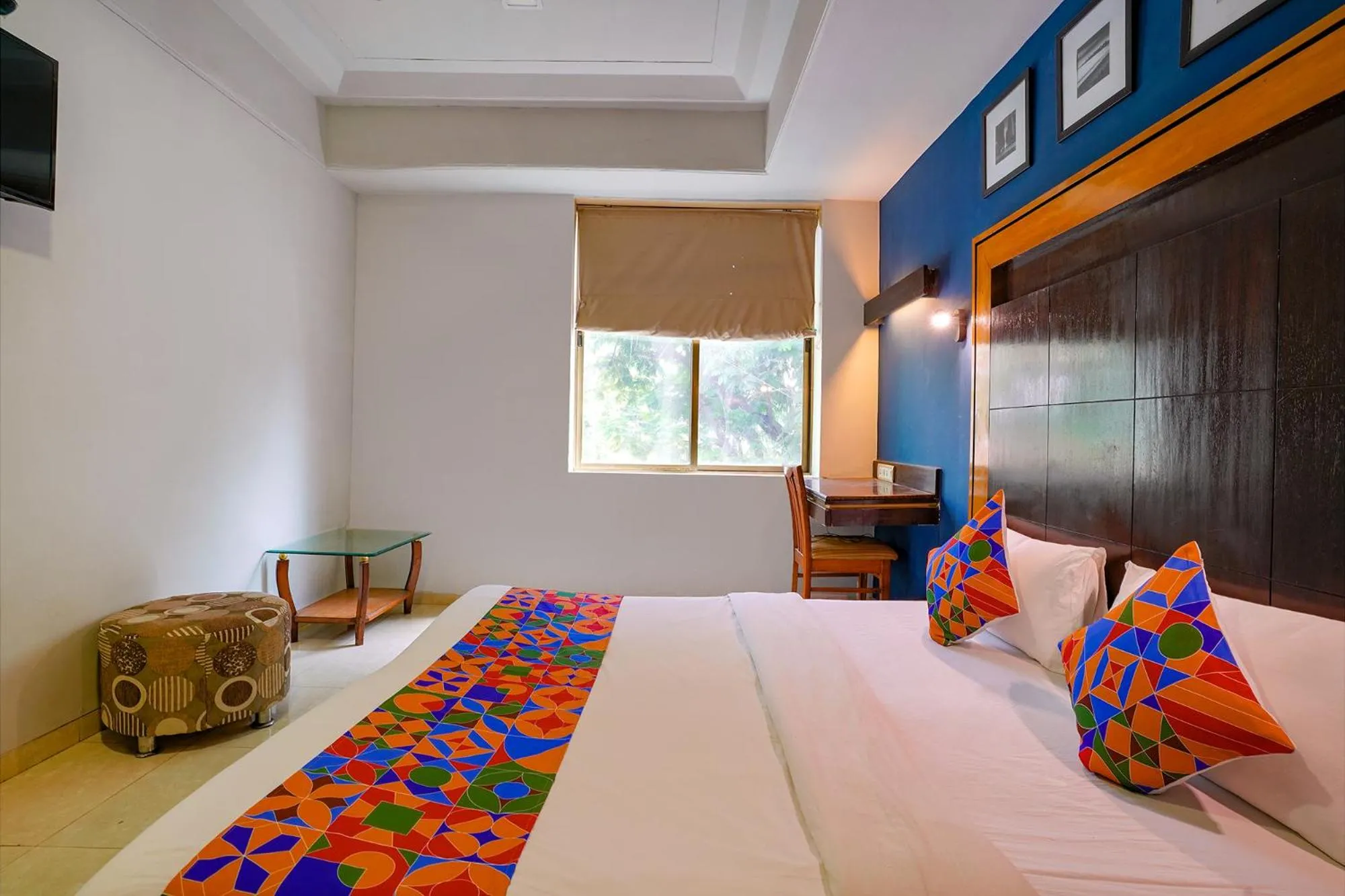 Bed in Via Manas Residency