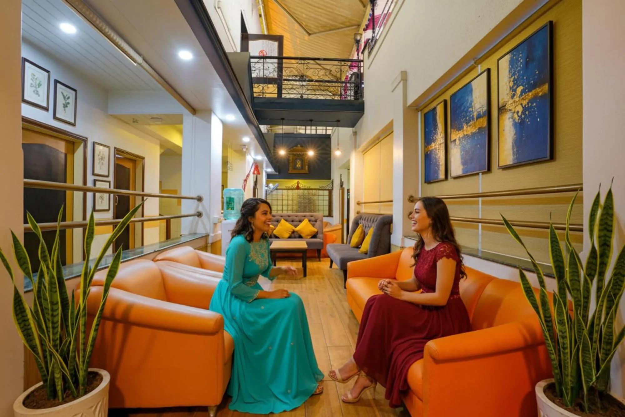Seating area in Via Manas Residency