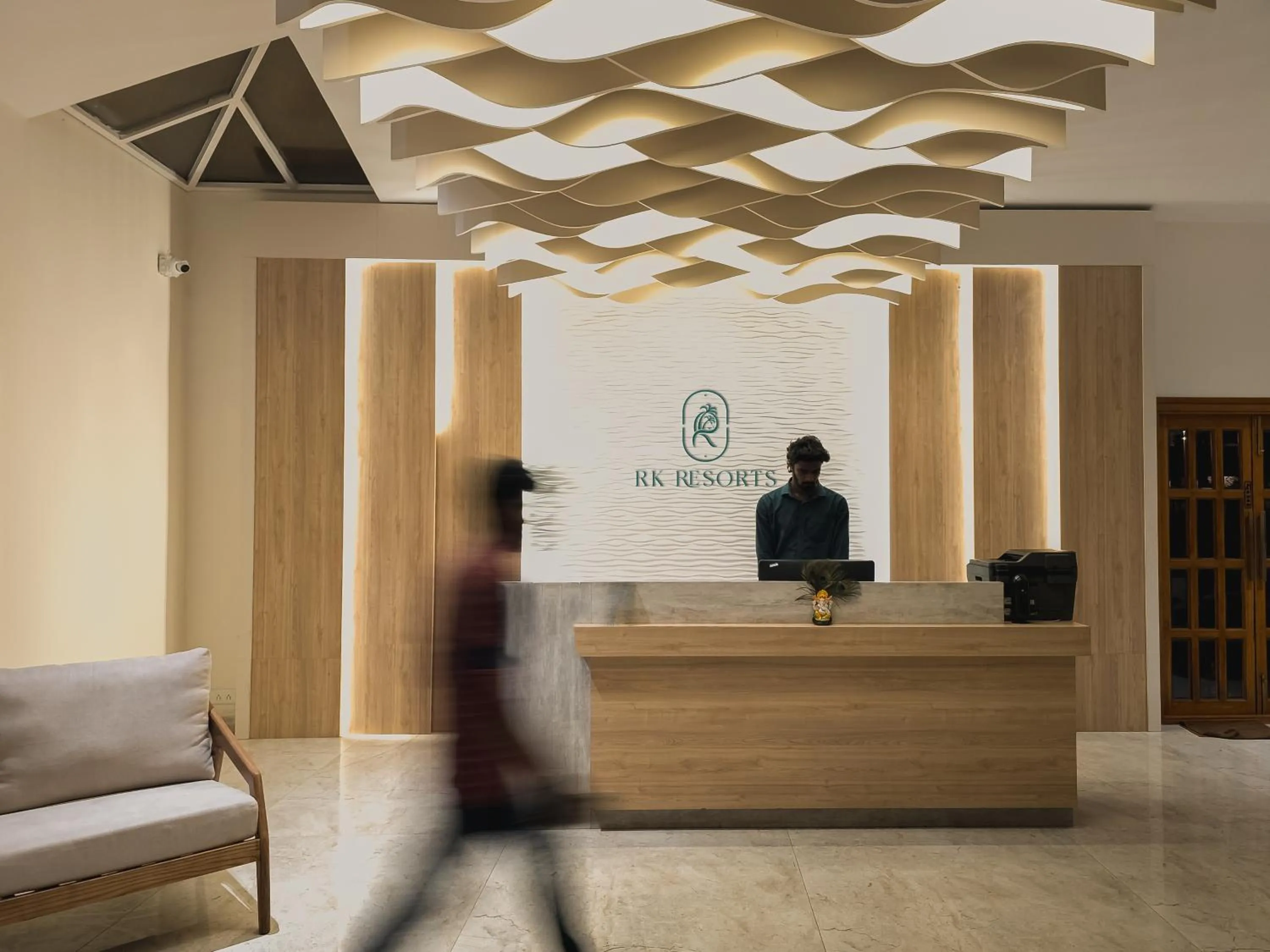 Lobby or reception in RK RESORTS