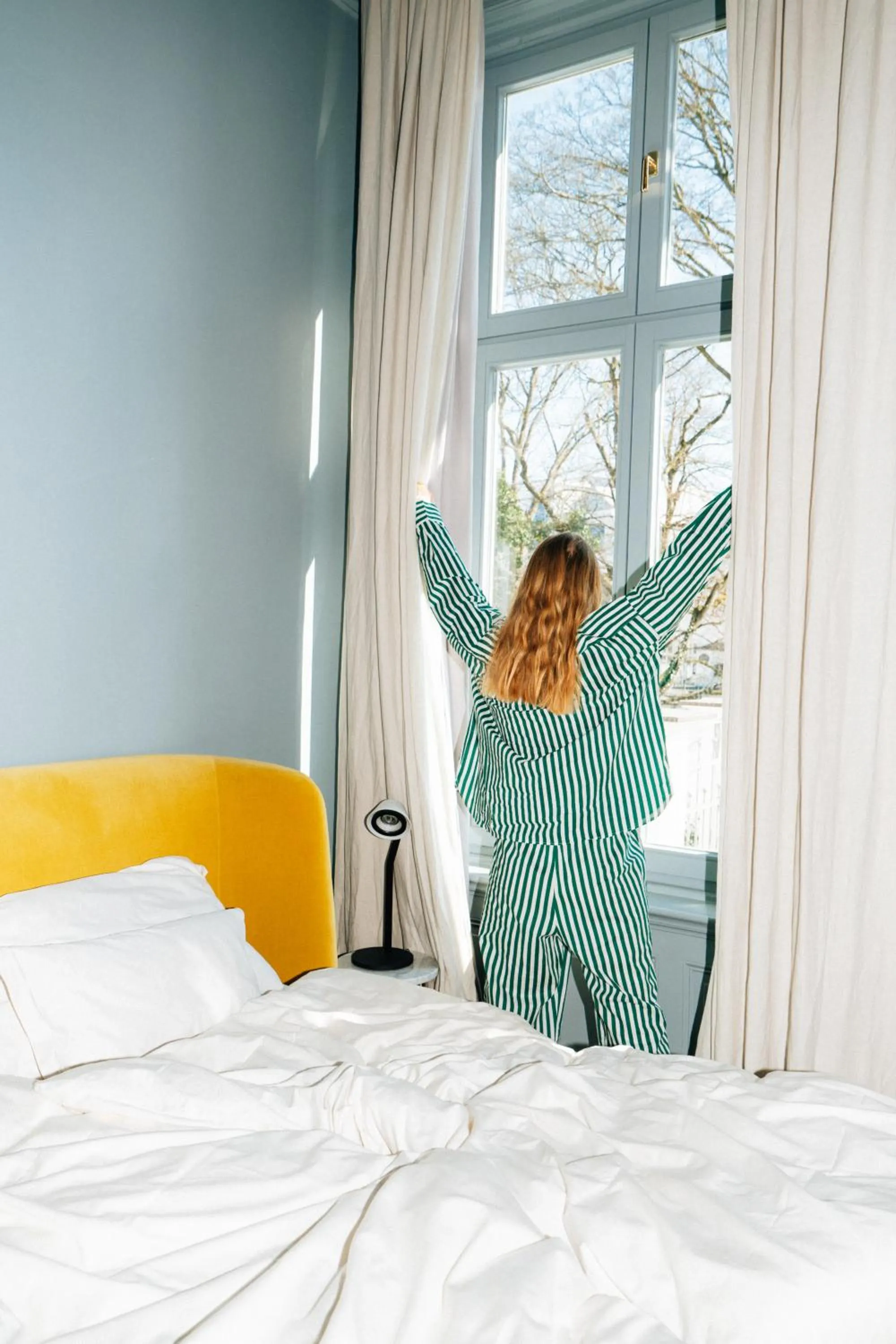 Bed in stilwerk Hotel Heimhude