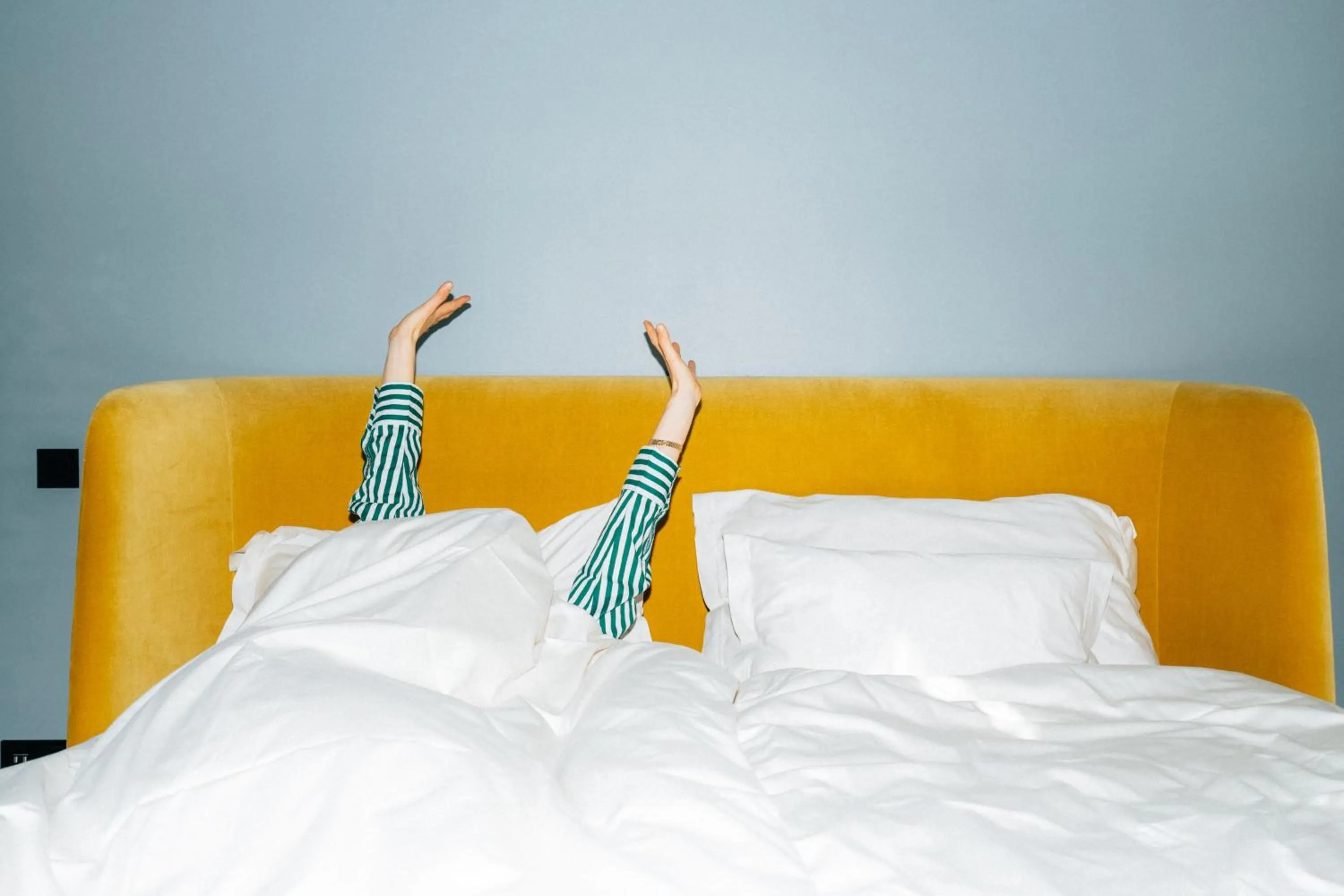 Bed in stilwerk Hotel Heimhude