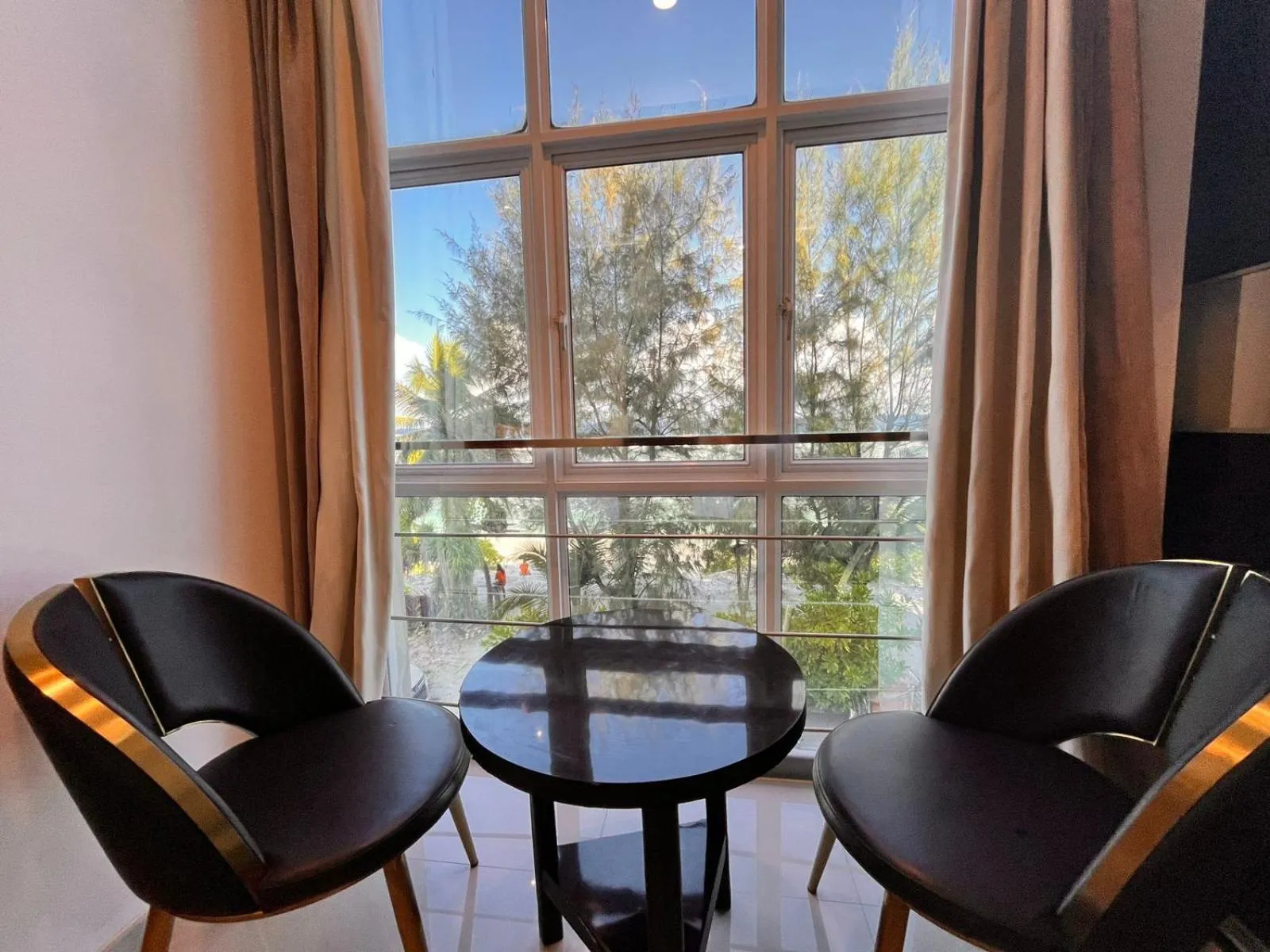 Seating area in Rivethi Beach