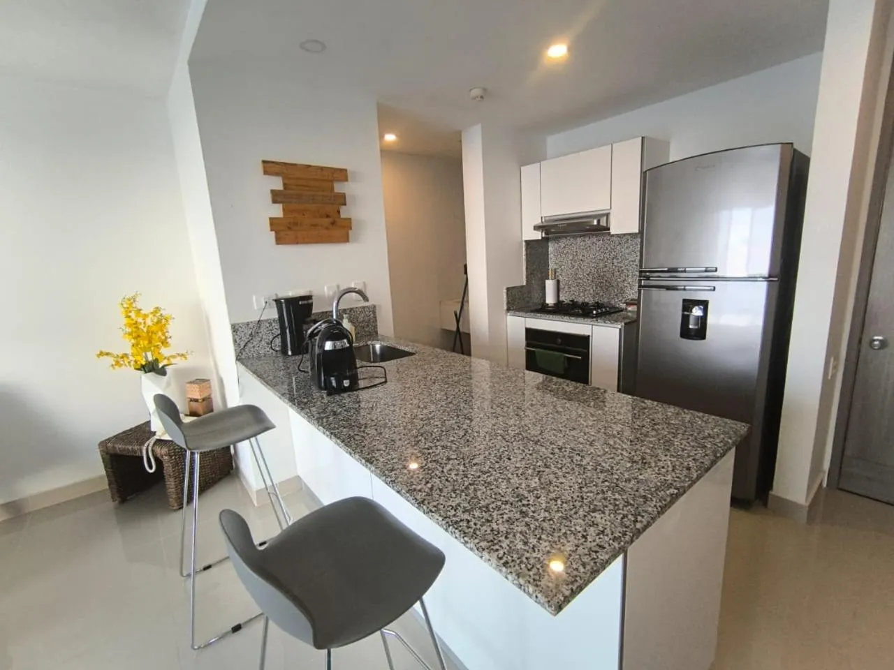 kitchen in Apartamentos frente al mar en Morros City