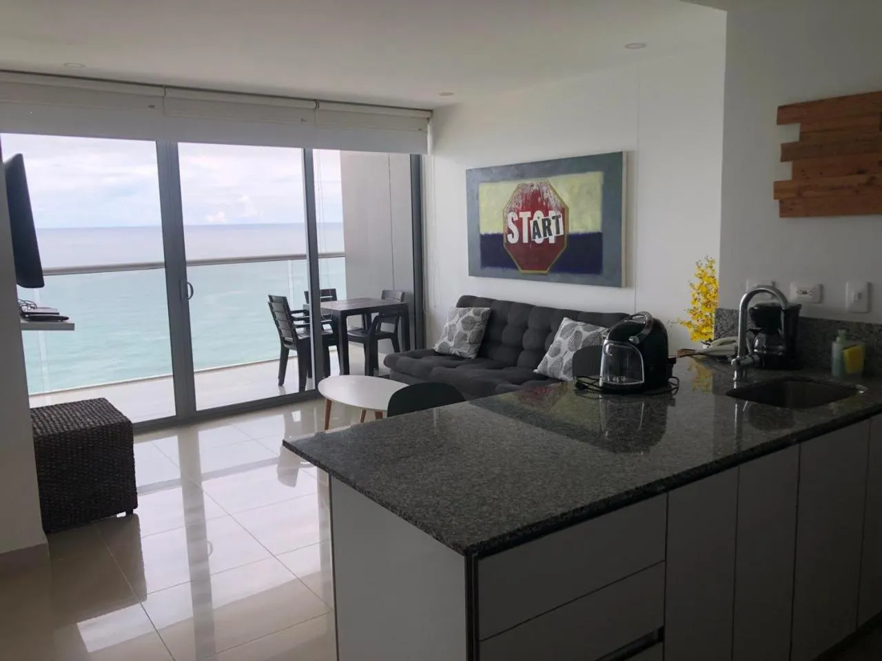 Living room in Apartamentos frente al mar en Morros City