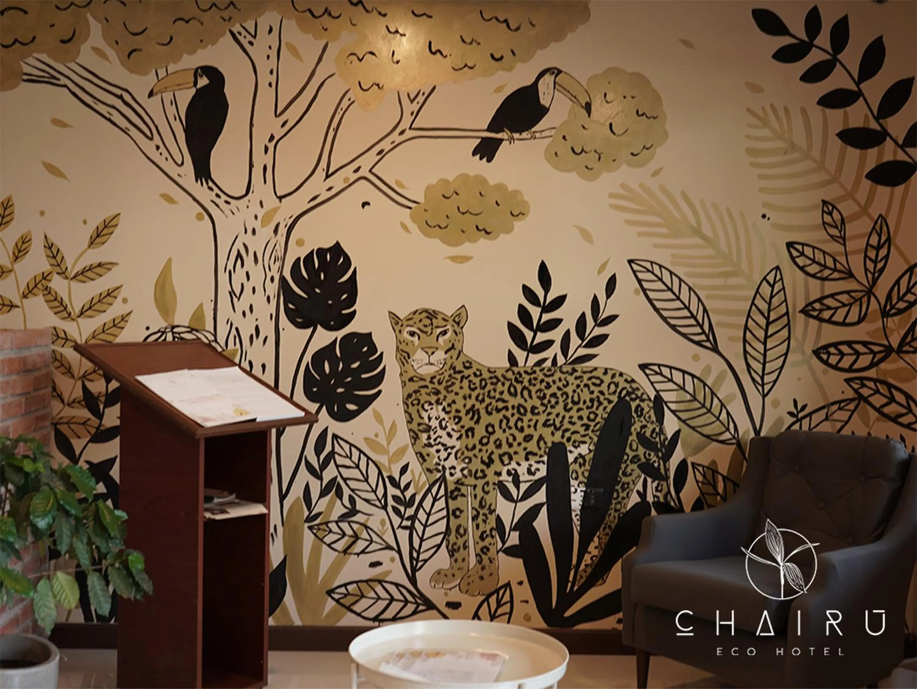 Decorative detail in Chairu Eco Hotel