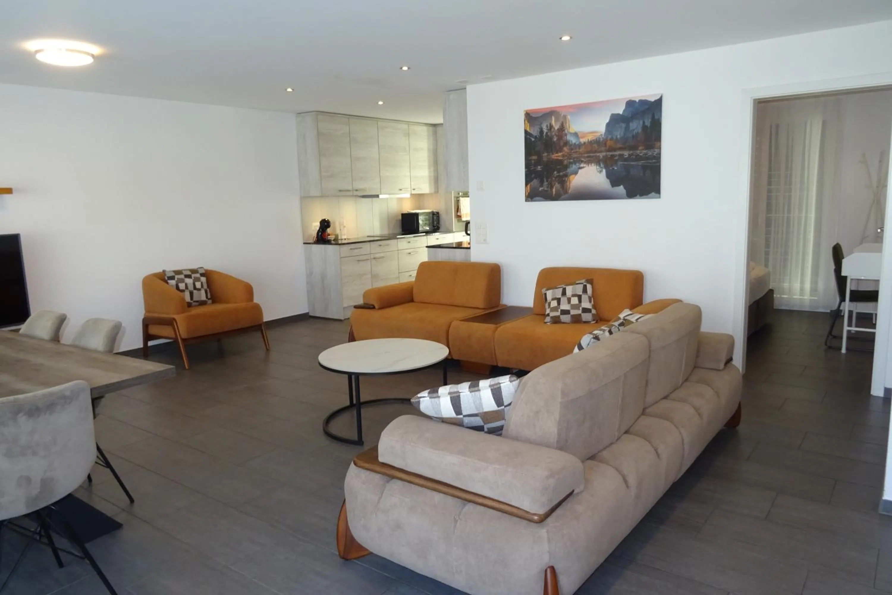 Living room in The Golf apartments