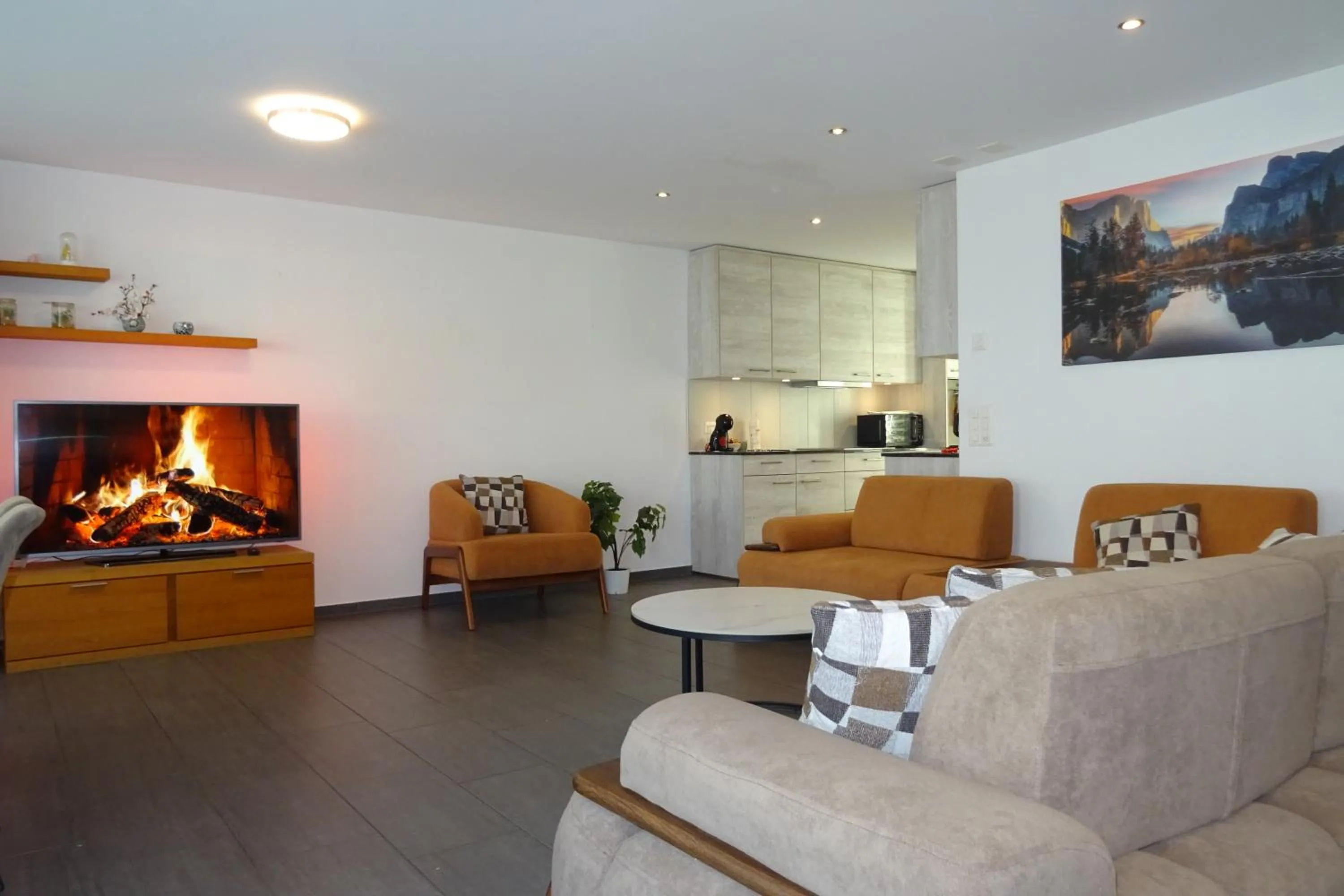 Living room in The Golf apartments
