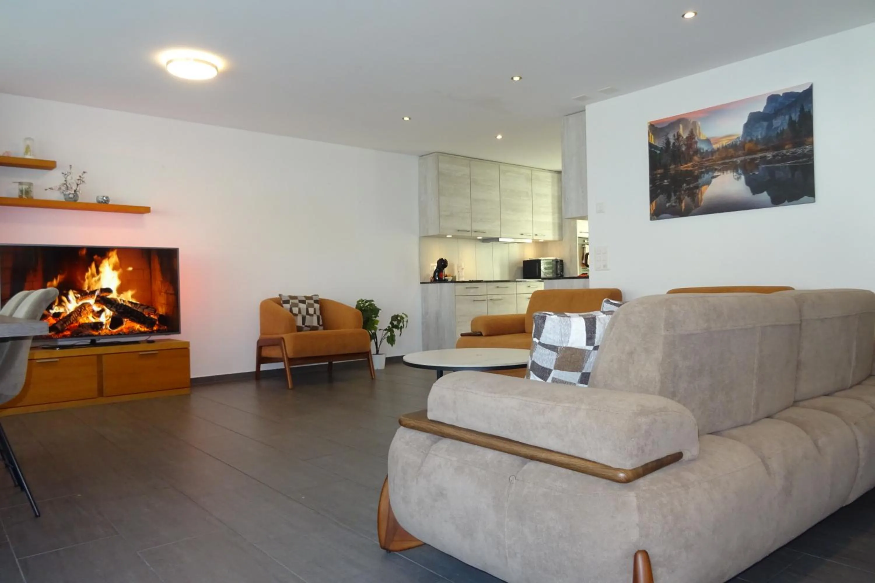 Living room in The Golf apartments