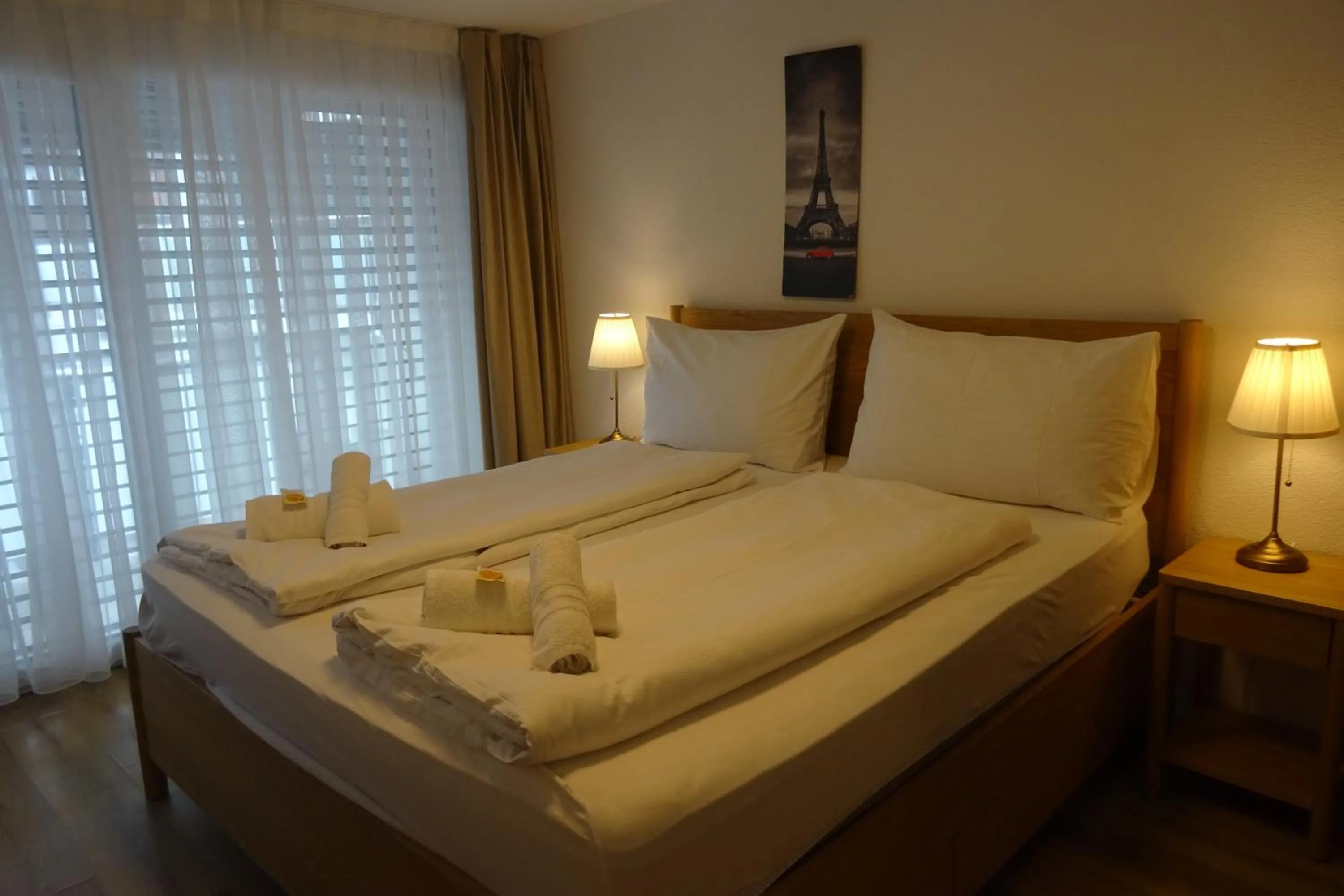Bed in The Golf apartments