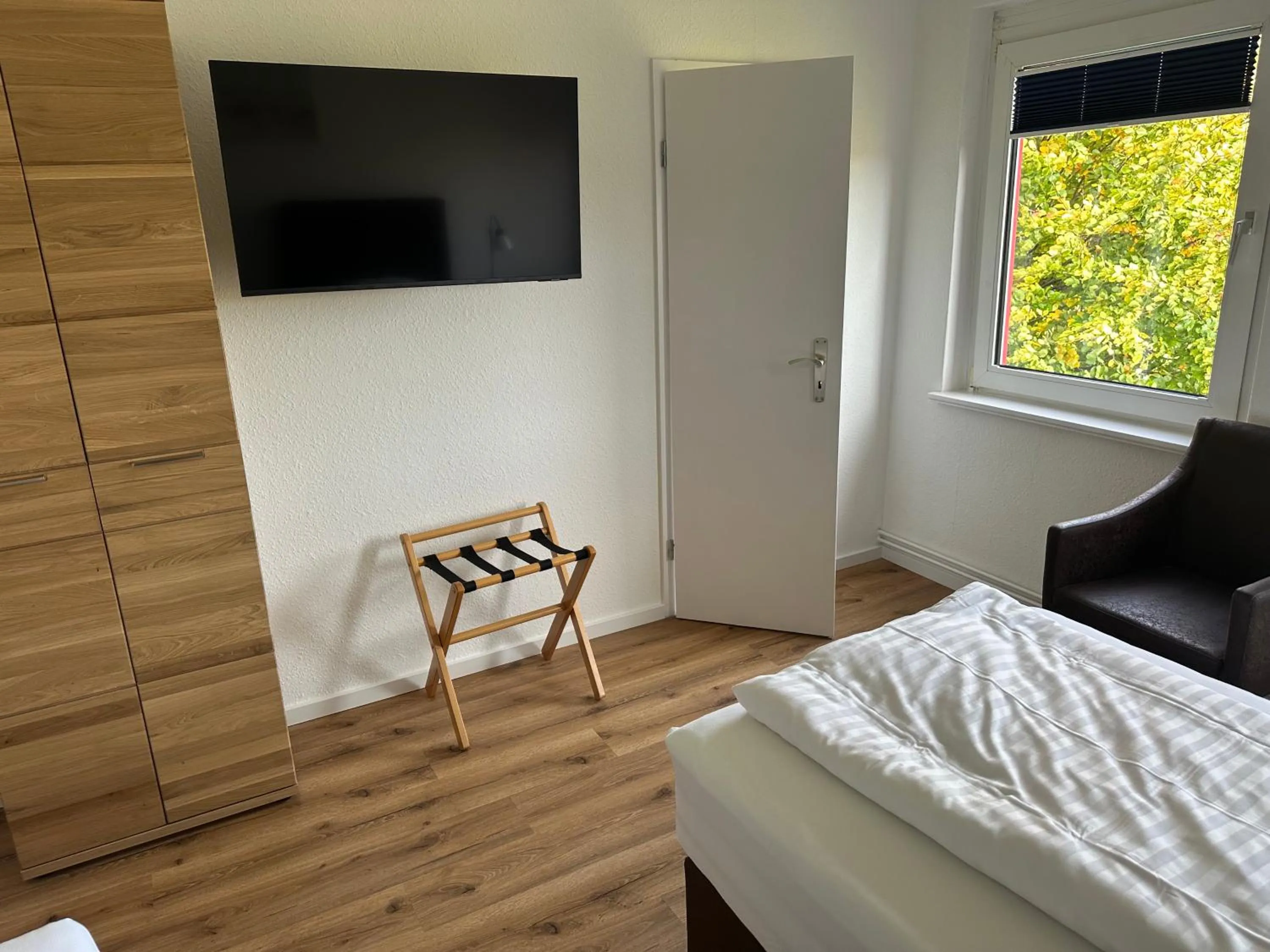 Bed in Hotel Landhaus Apartments