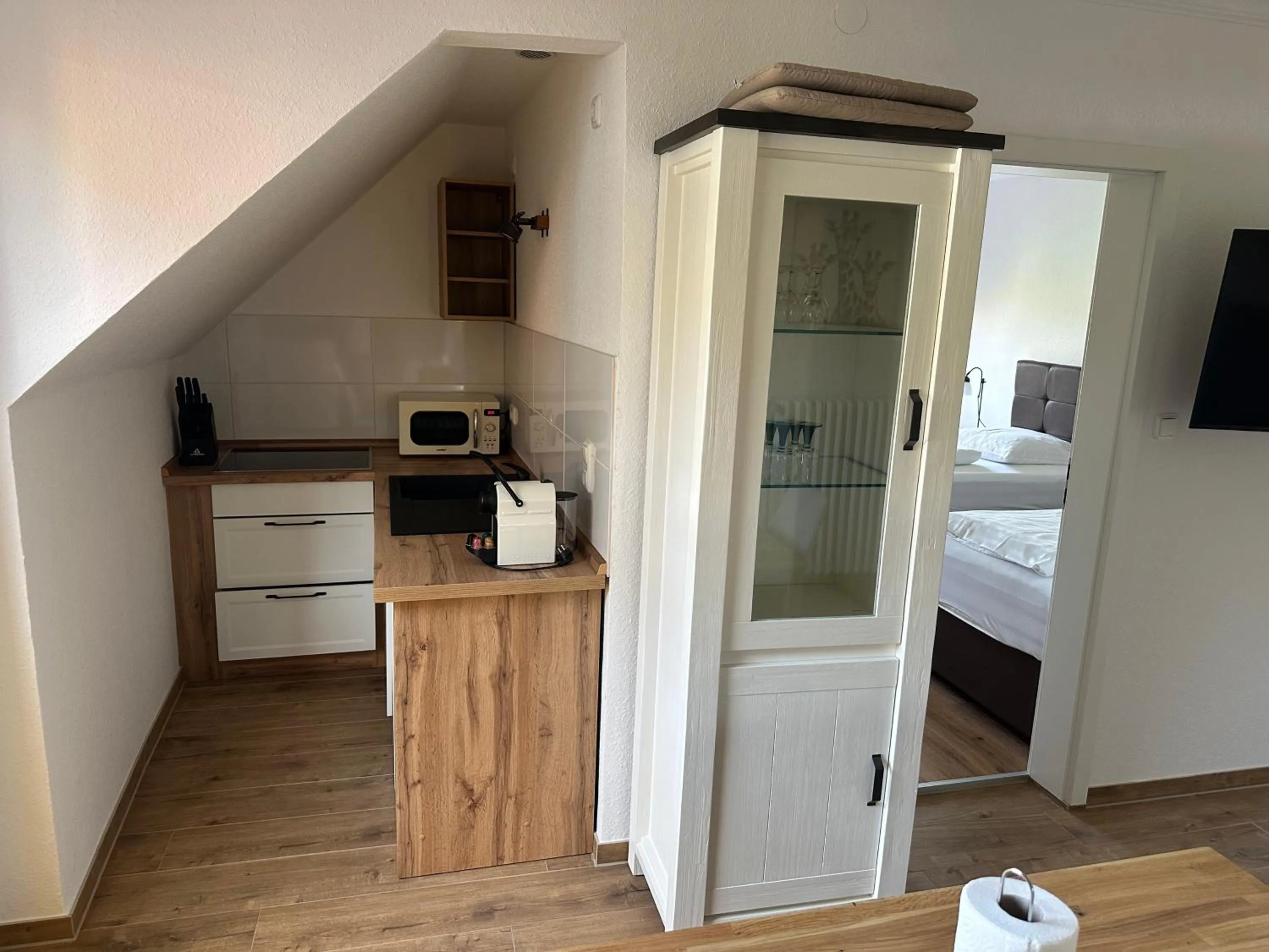 Bed in Hotel Landhaus Apartments