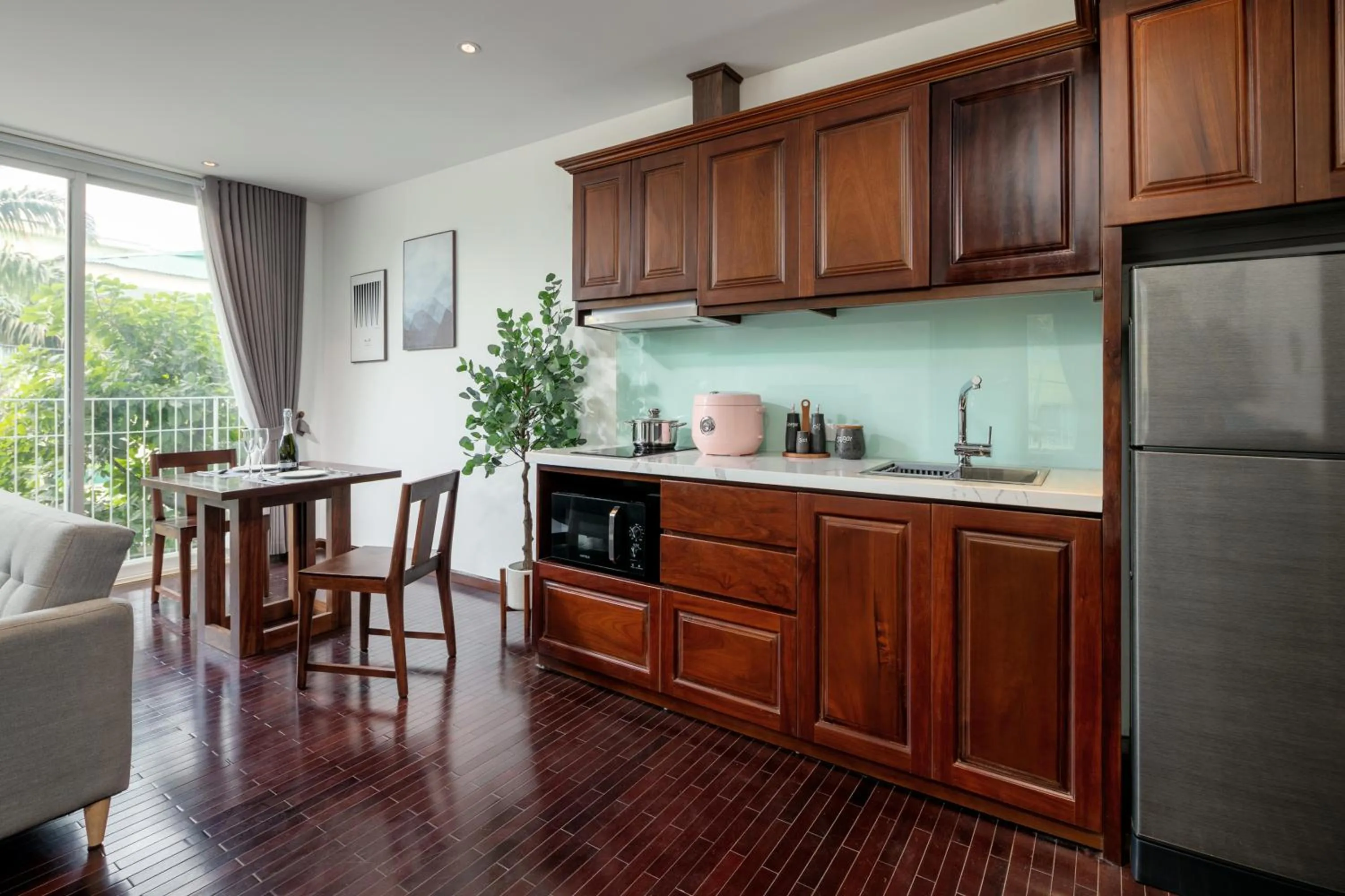 Kitchen or kitchenette in Pegasy Premium Suites & Residence Westlake
