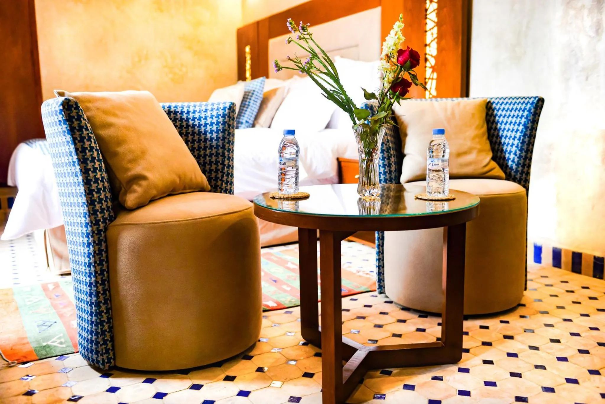 Seating area in Riad Al mazhar