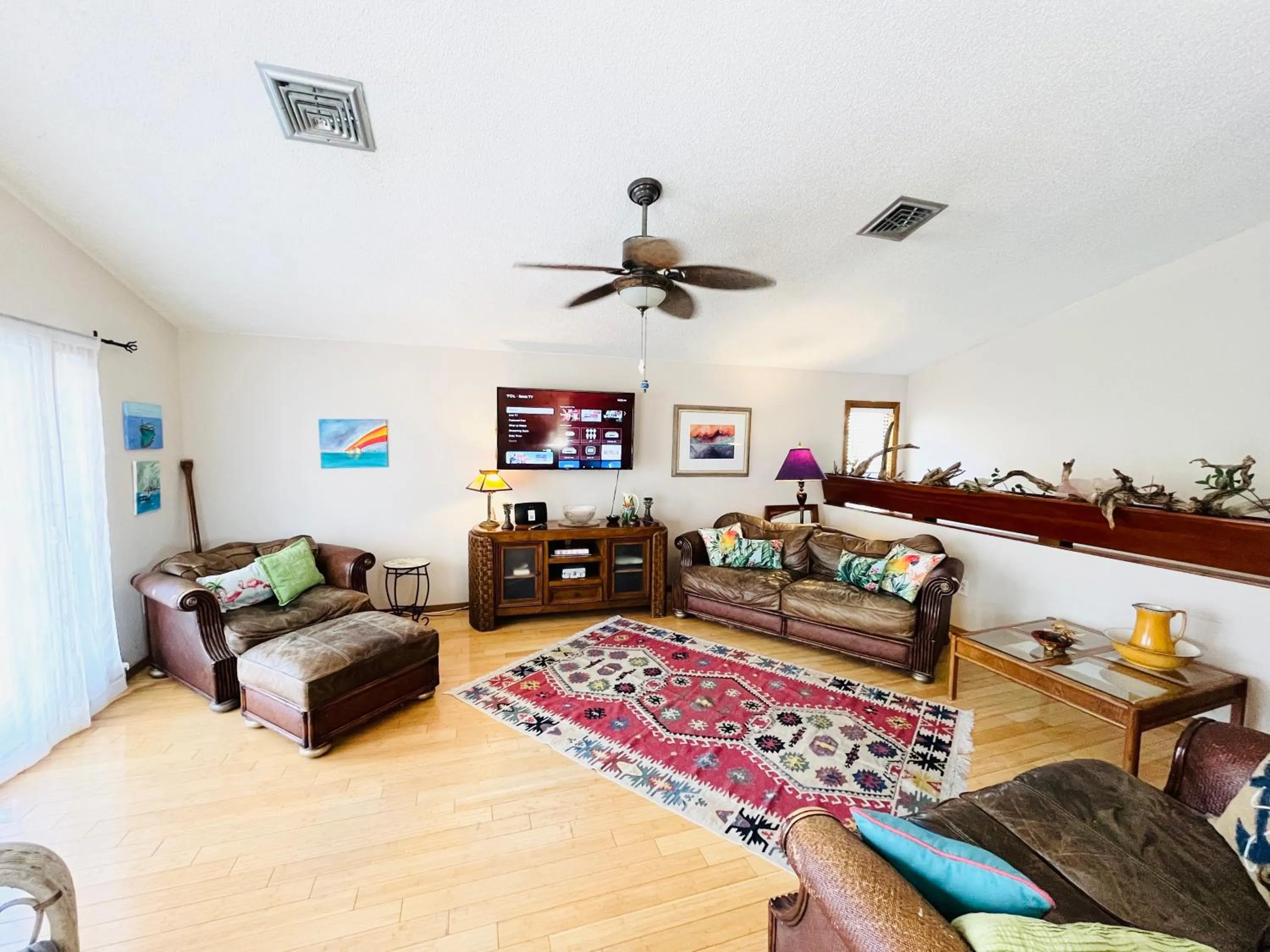 Living room in Siesta Key Island Rentals