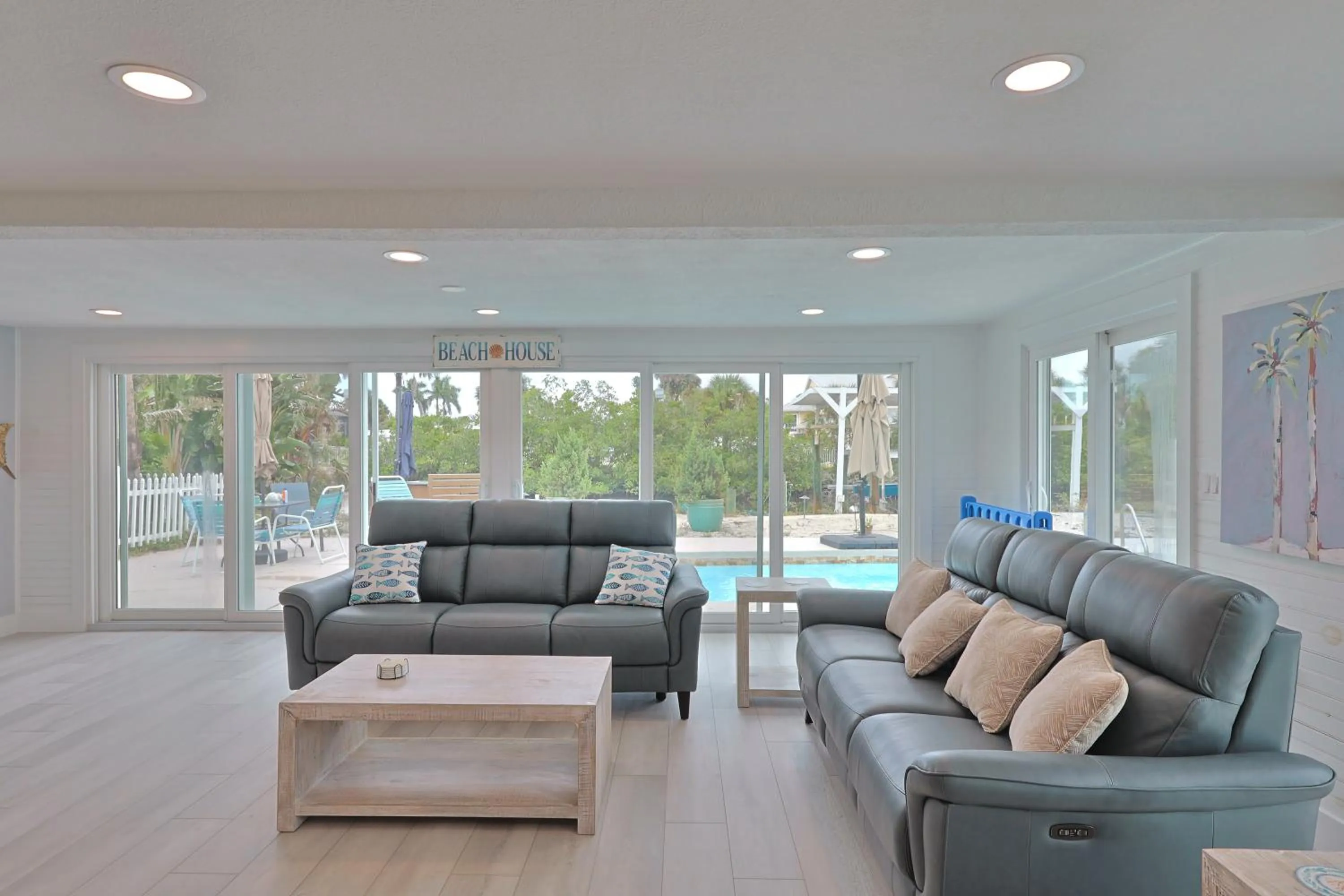 Living room in Siesta Key Island Rentals