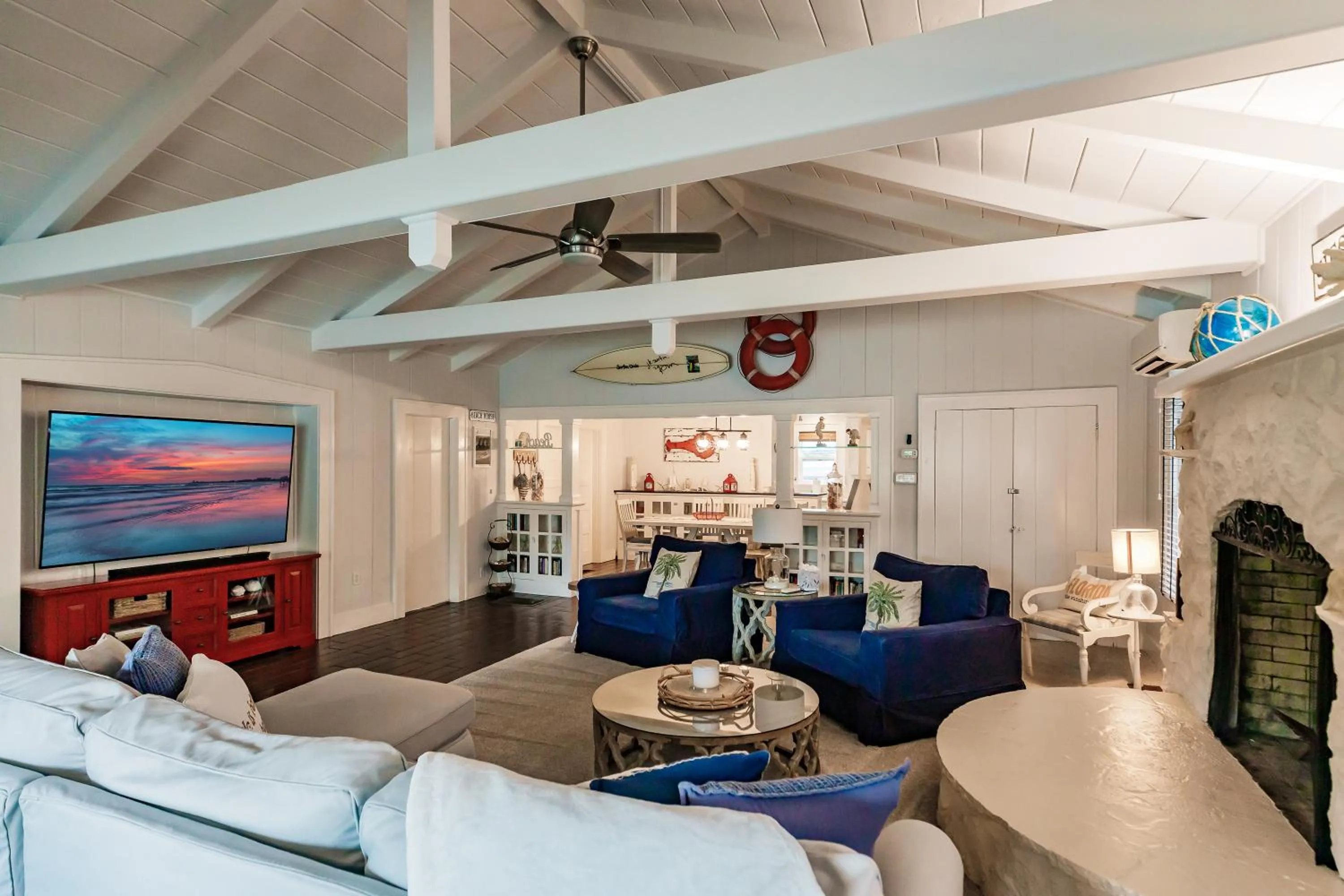 Living room in Siesta Key Island Rentals