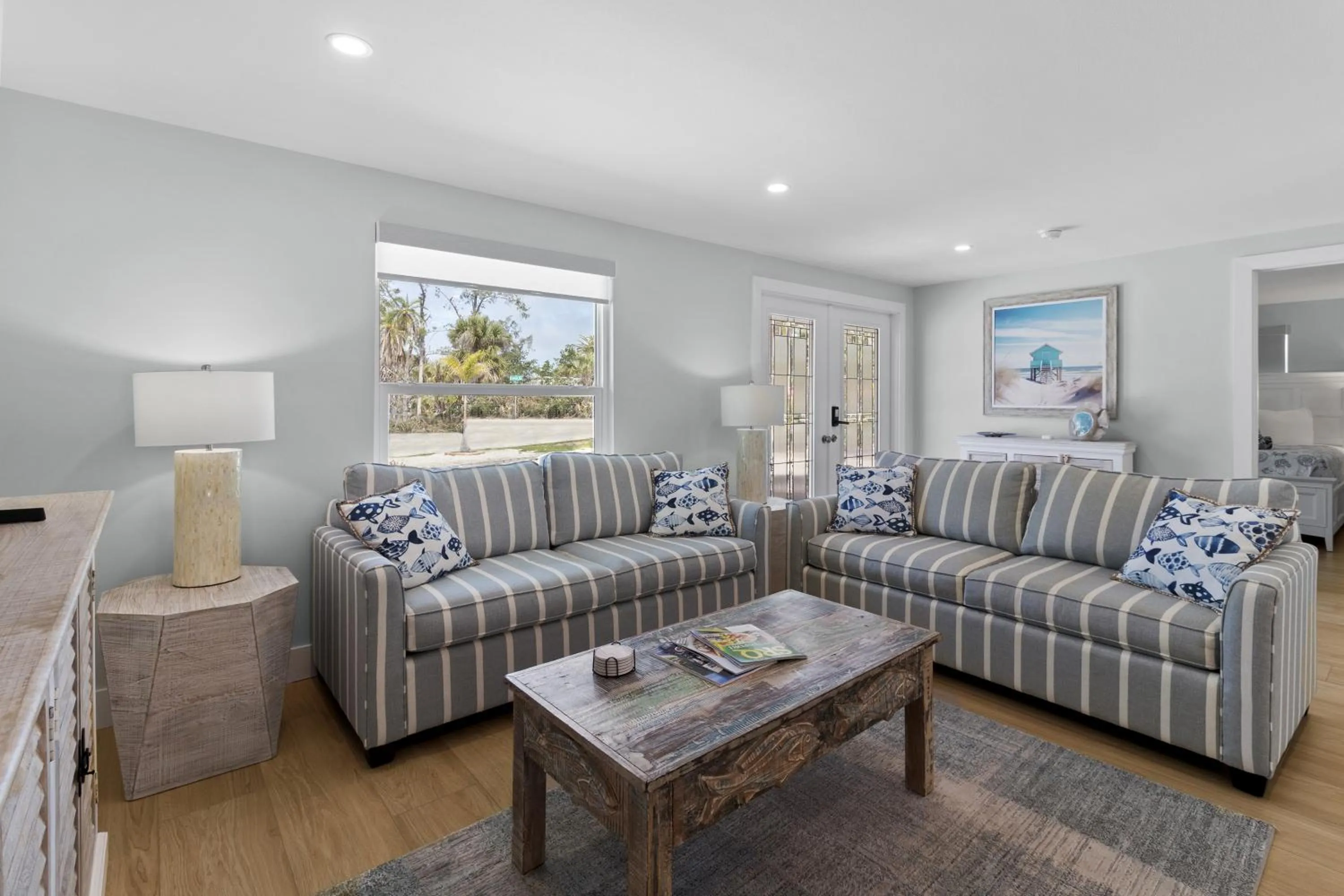 Living room in Siesta Key Island Rentals