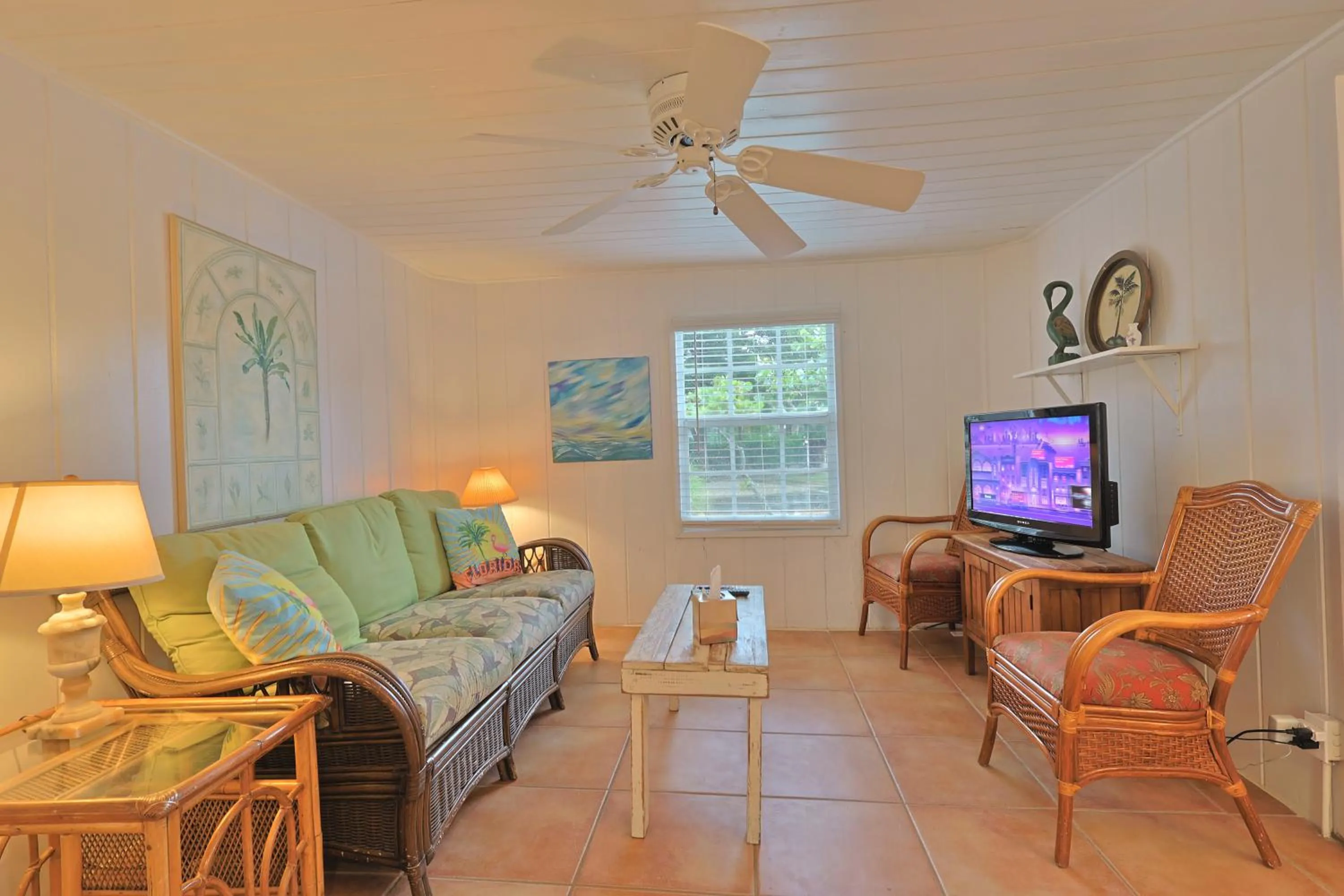 Living room in Siesta Key Island Rentals
