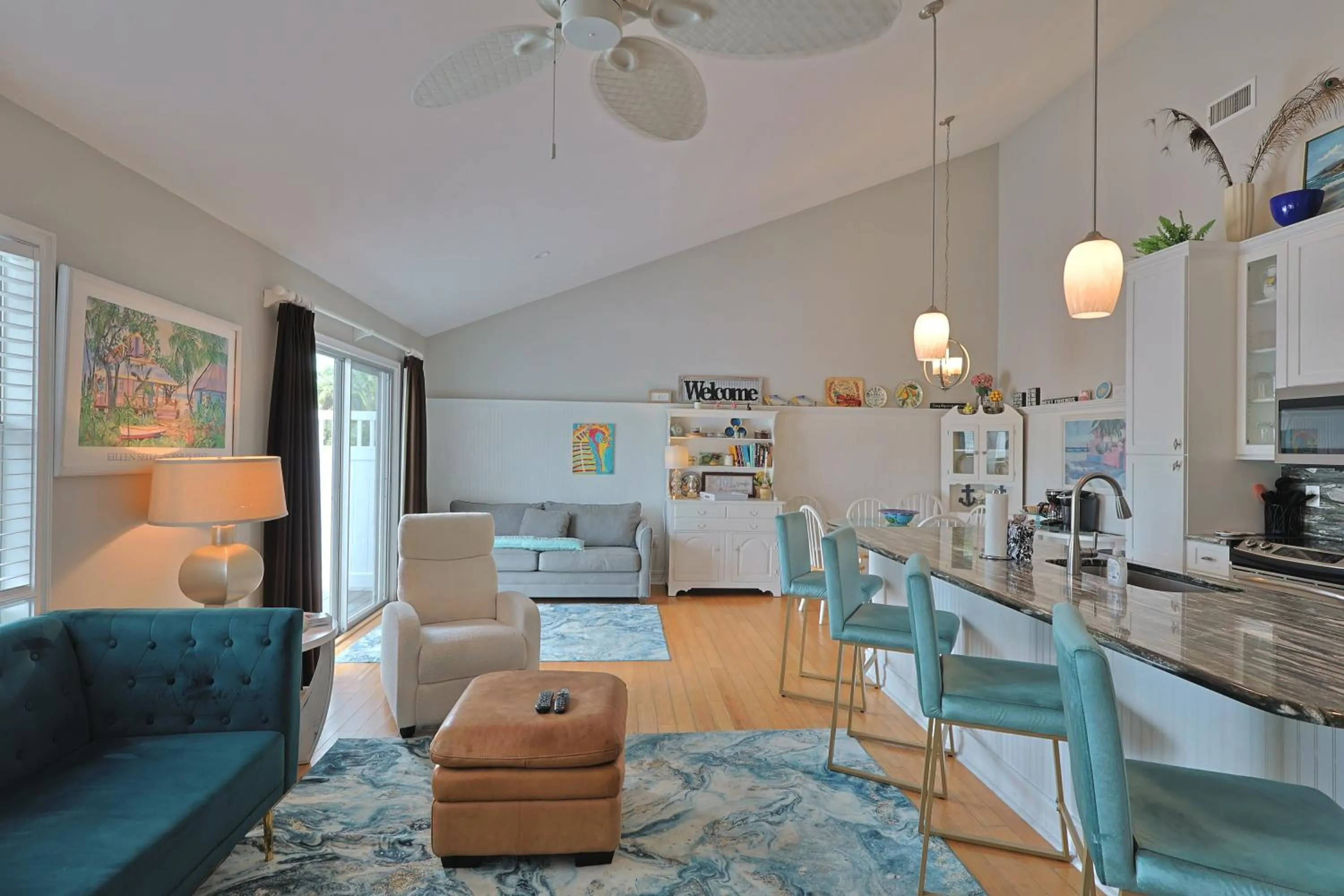 Living room in Siesta Key Island Rentals